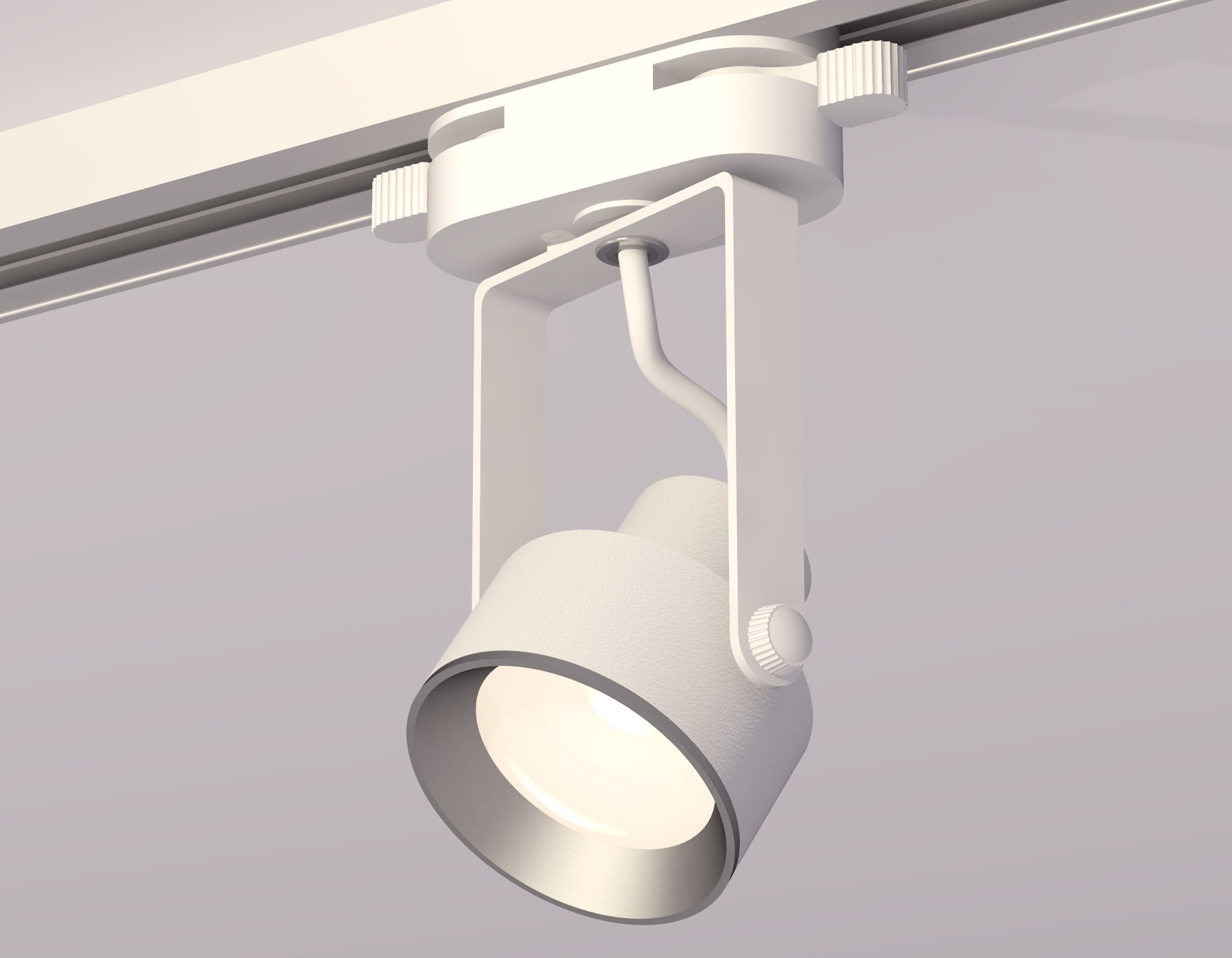 Трековый однофазный светильник XT6601002 WH/PSL белый/серебро полированное MR16 GU10 (C6601, N6104)