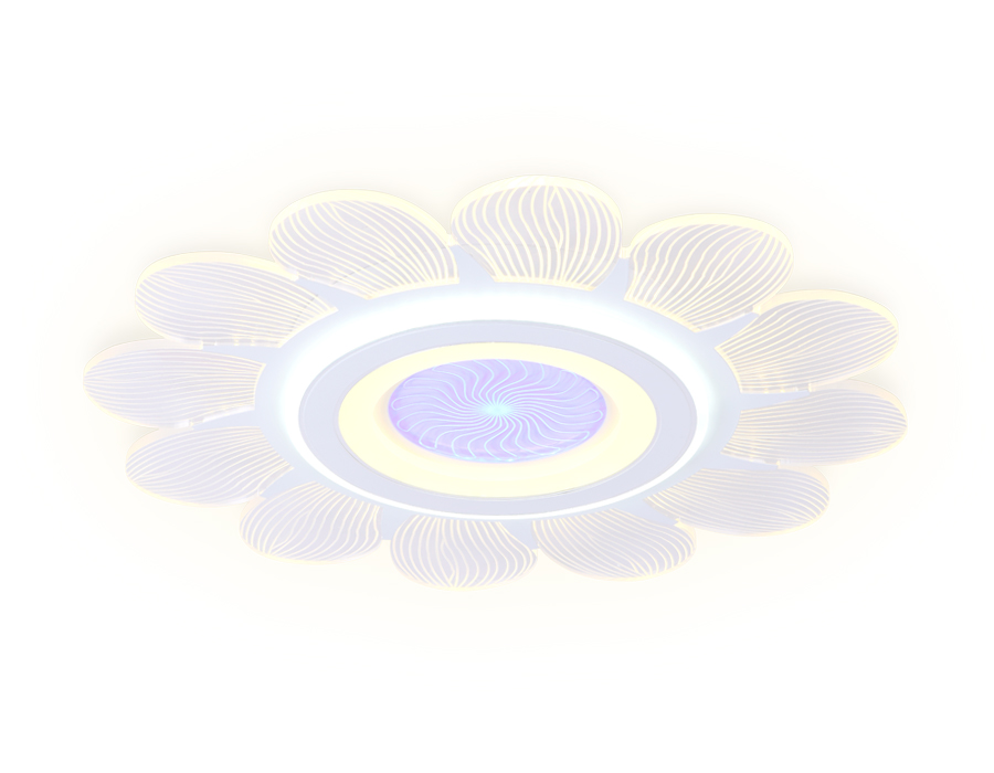 Потолочный светодиодный светильник Ambrella с пультом AK4301 белый 105W D520*80