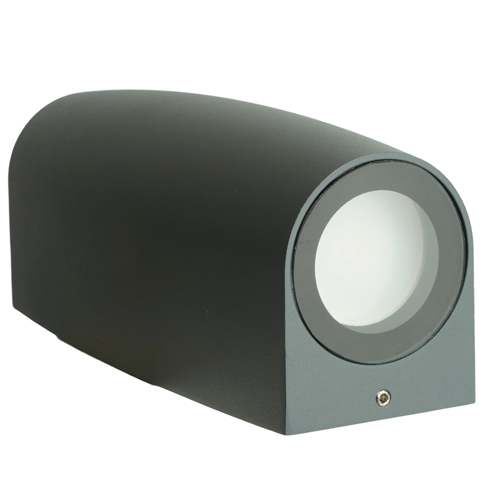 Светильник садово-парковый Feron DH025,на стену, 2*GU10 MR11, 230V, серый