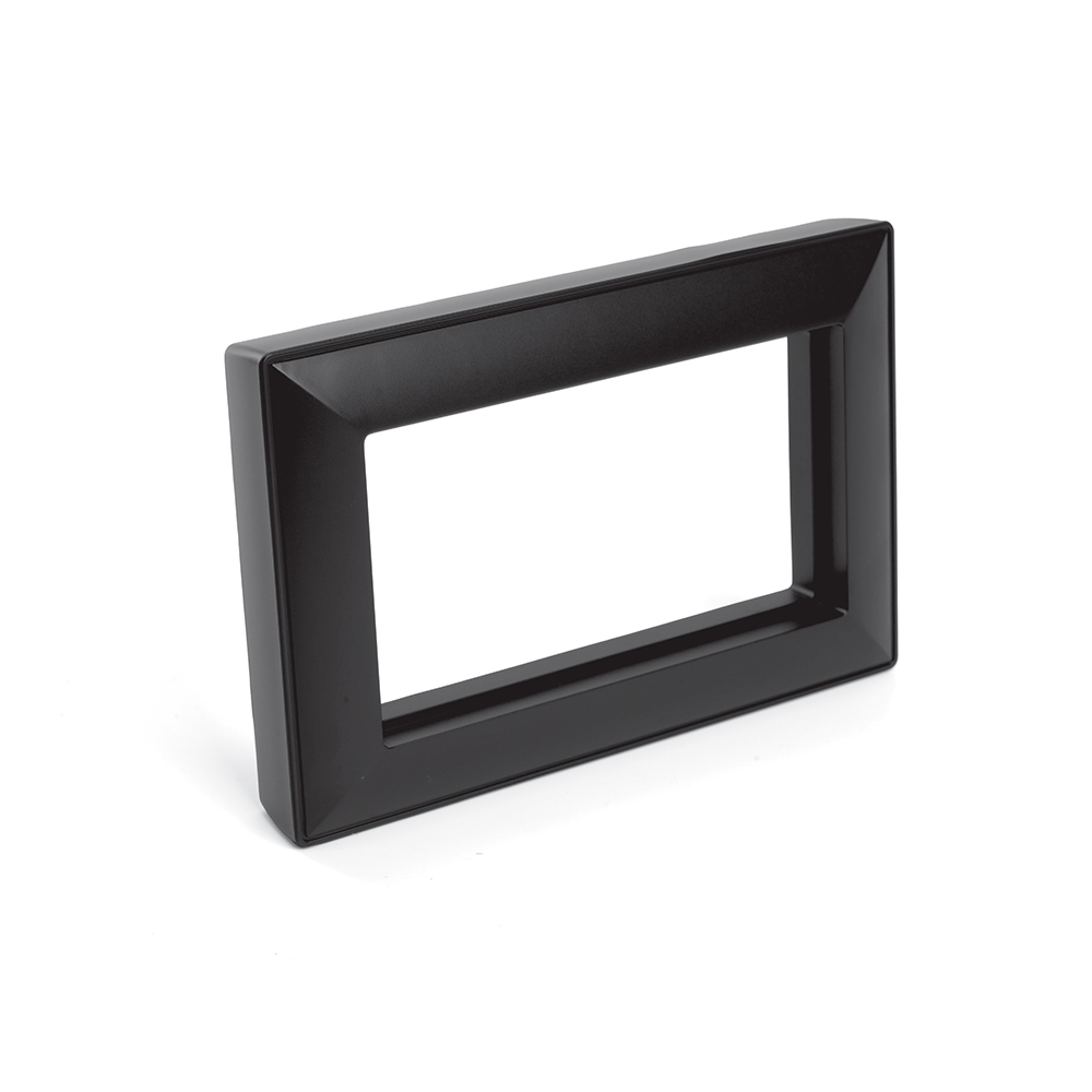 Рамка  2-местная (без перемычки),  пластик, STEKKER, PFR00-7012-05 , серия Катрин, черный