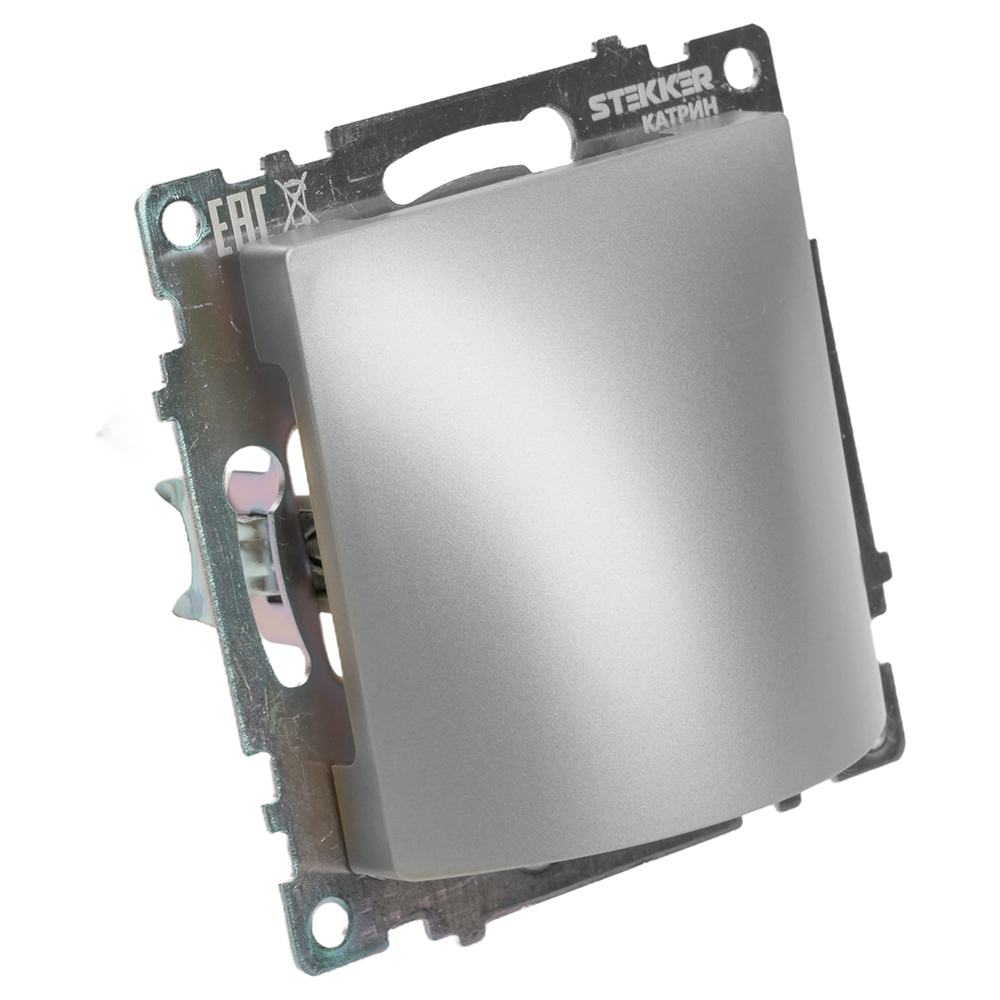 Кабельный вывод (механизм), STEKKER, серия Катрин, серебро, GLS00-7116-03