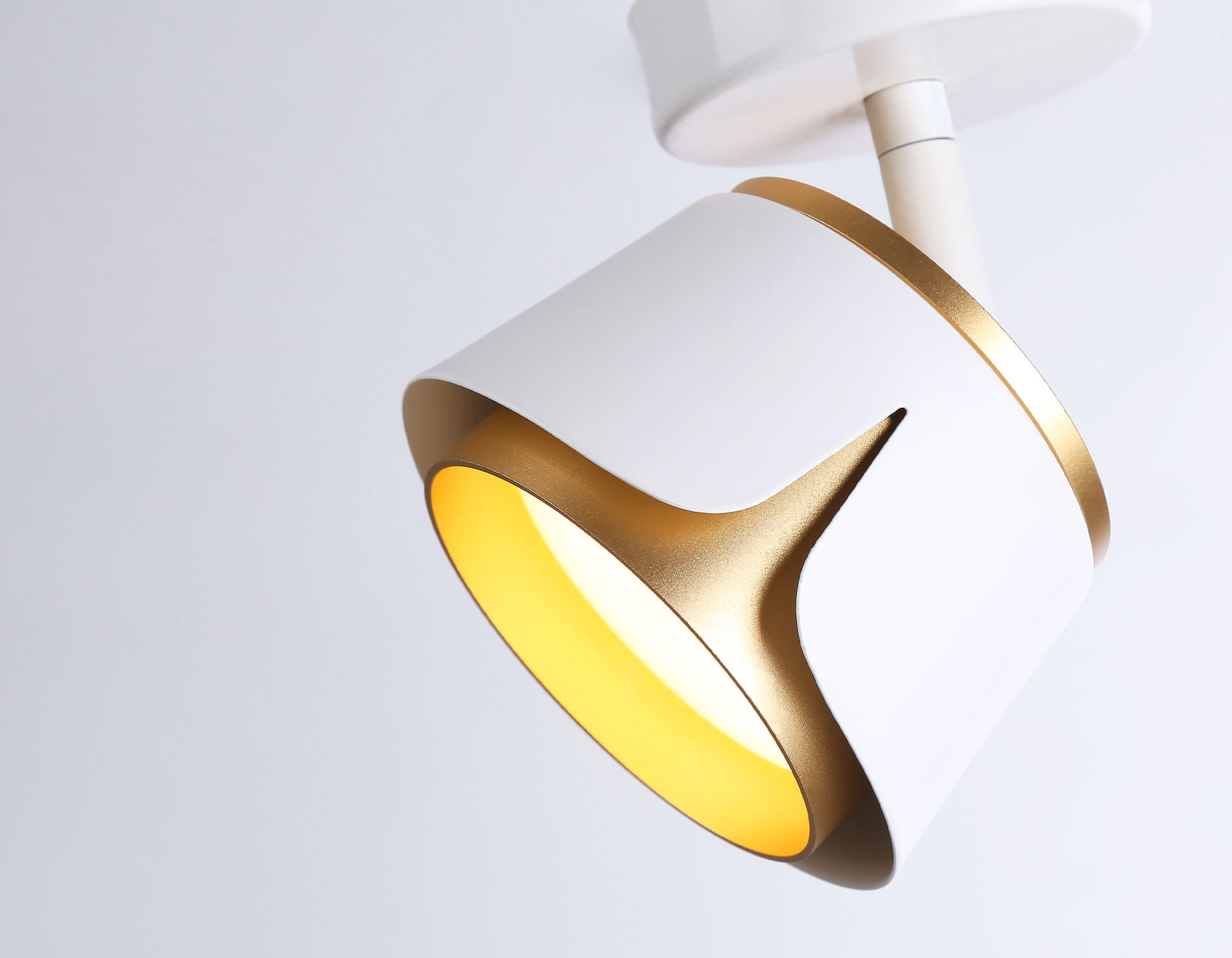 Накладной поворотный спот Ambrella TN71224 WH/GD белый/золото GX53 D100*147