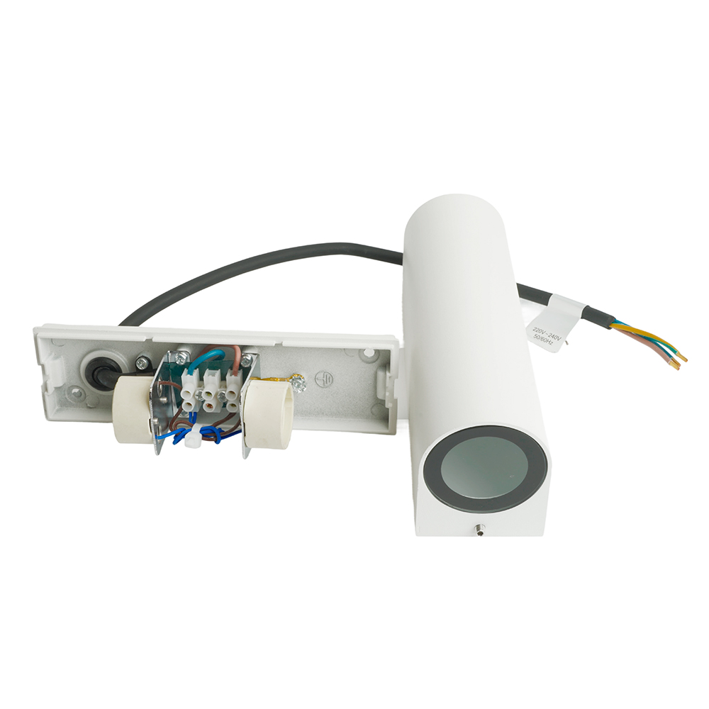 Светильник садово-парковый Feron DH024, на стену, 2*GU10 MR11 230V, белый