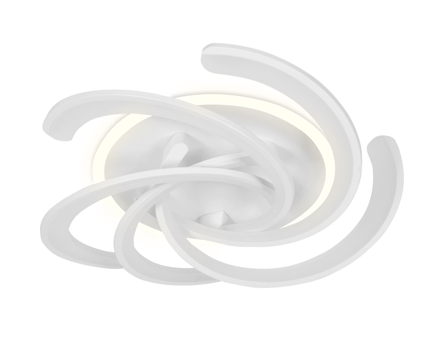 Потолочный светодиодный светильник Ambrella FA505/5 WH белый 180W+38W D600*170 (ПДУ РАДИО 2.4)