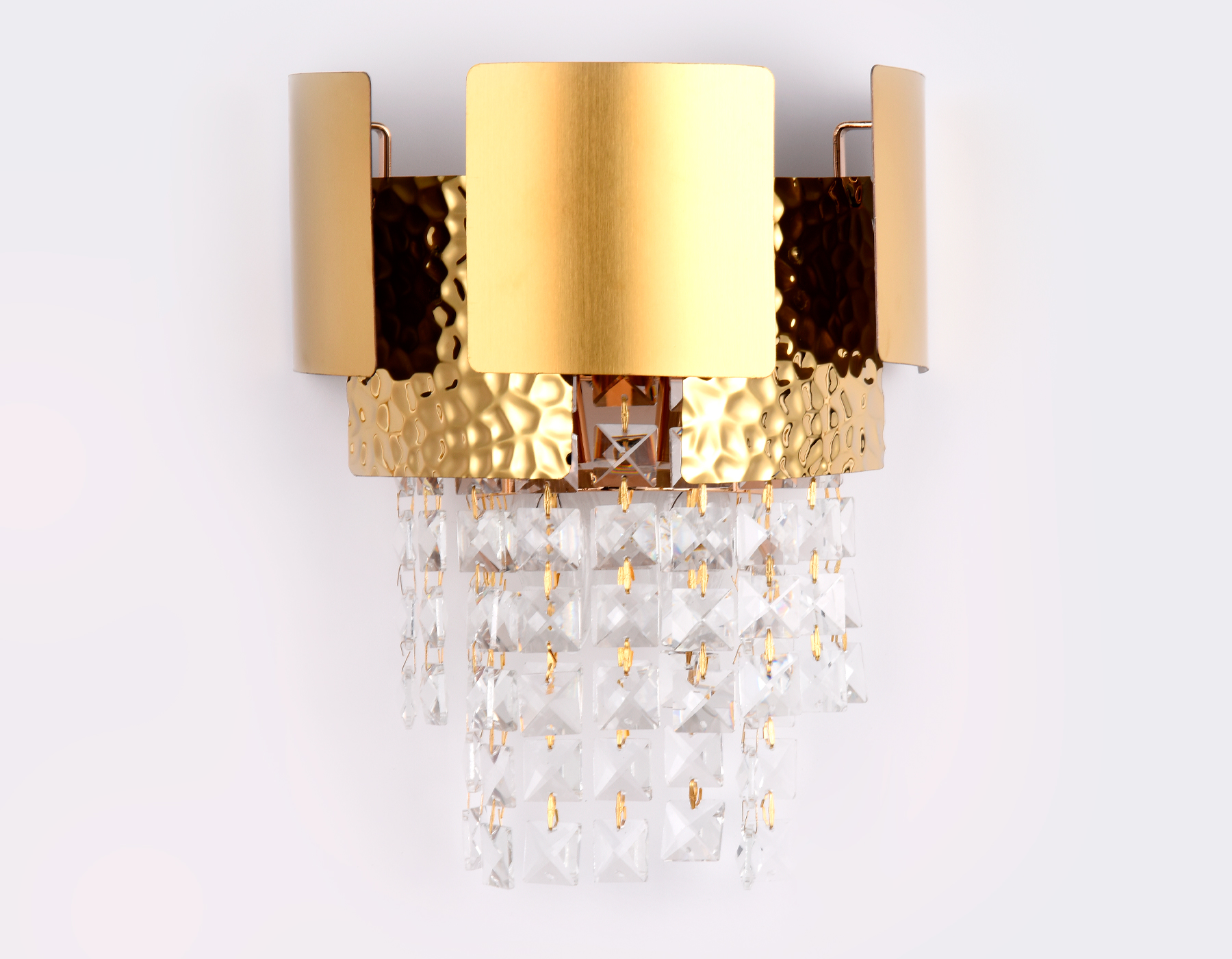 Настенный светильник с хрусталем Ambrella TR5252/2 GD/CL золото/прозрачный E14/2 max 40W 270*240*150