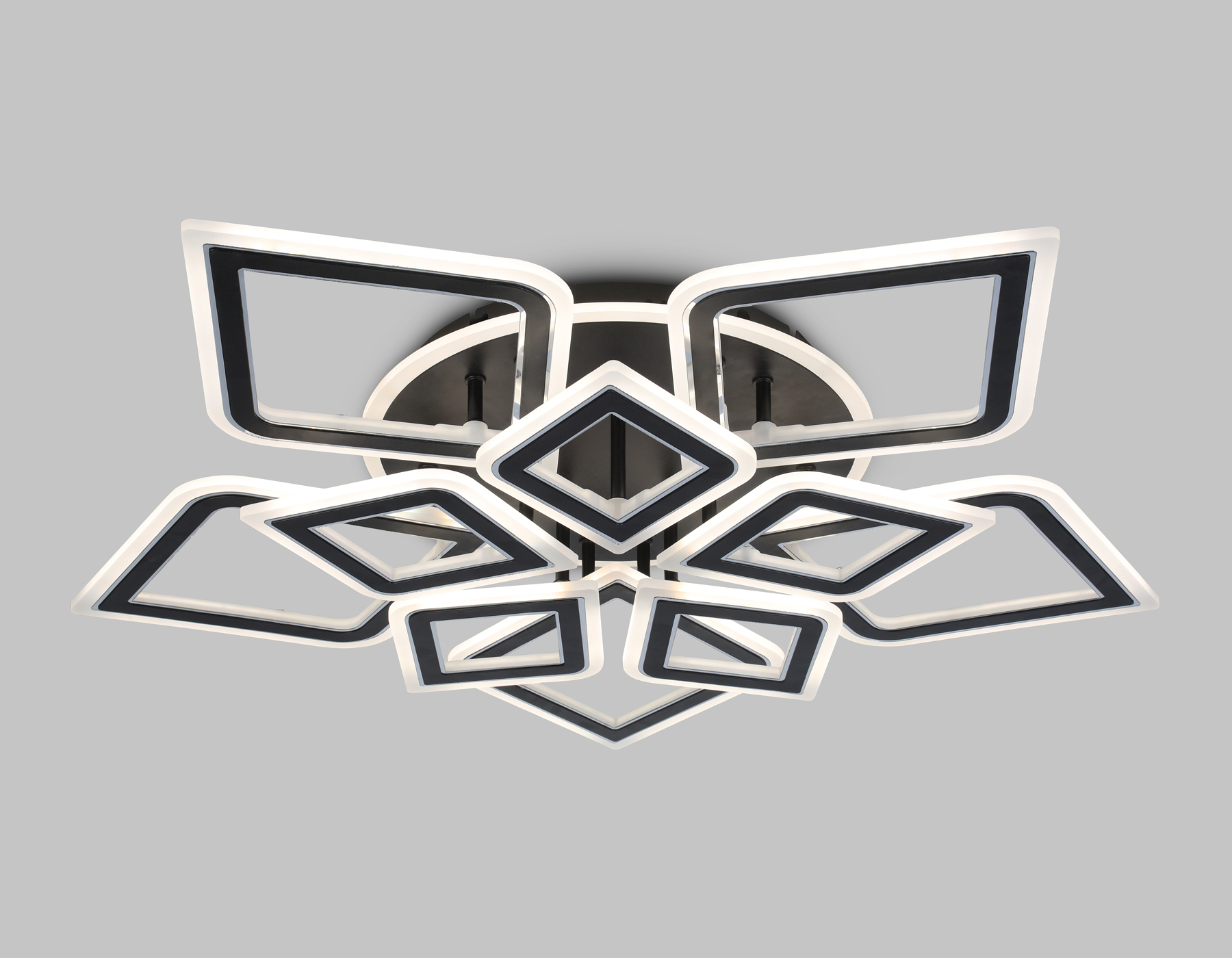 FA8915/5+5 BK/CH черный/хром 193W 3000K-6400K 770*740*120 (ПДУ РАДИО 2.4G)