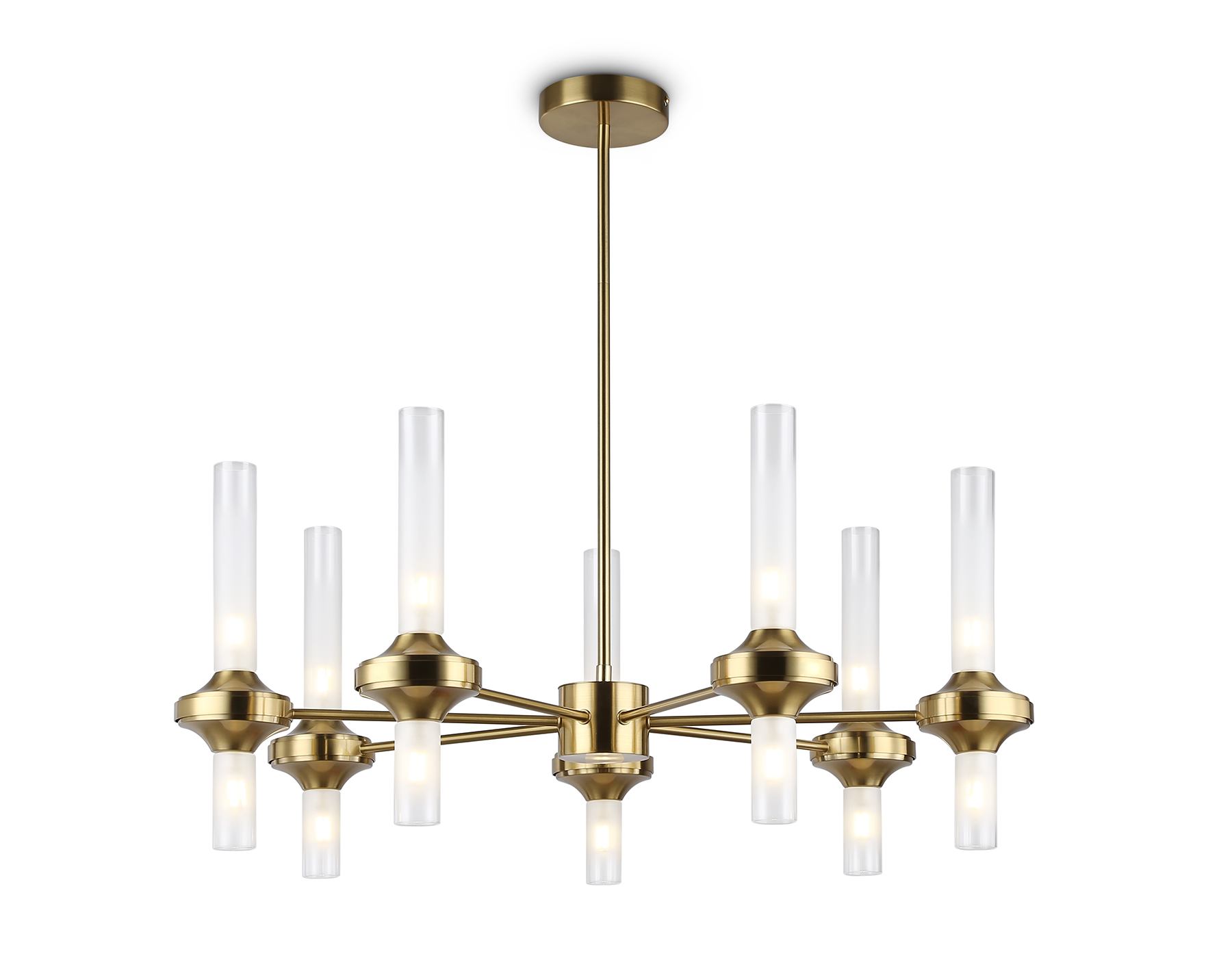 LH55360/14 BS/CL латунь/прозрачный G9/14 max 30W D750*690