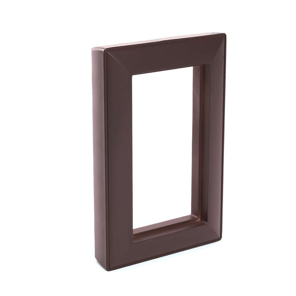 Рамка  2-местная (без перемычки),  пластик, STEKKER, PFR00-7012-04, серия Катрин, шоколад