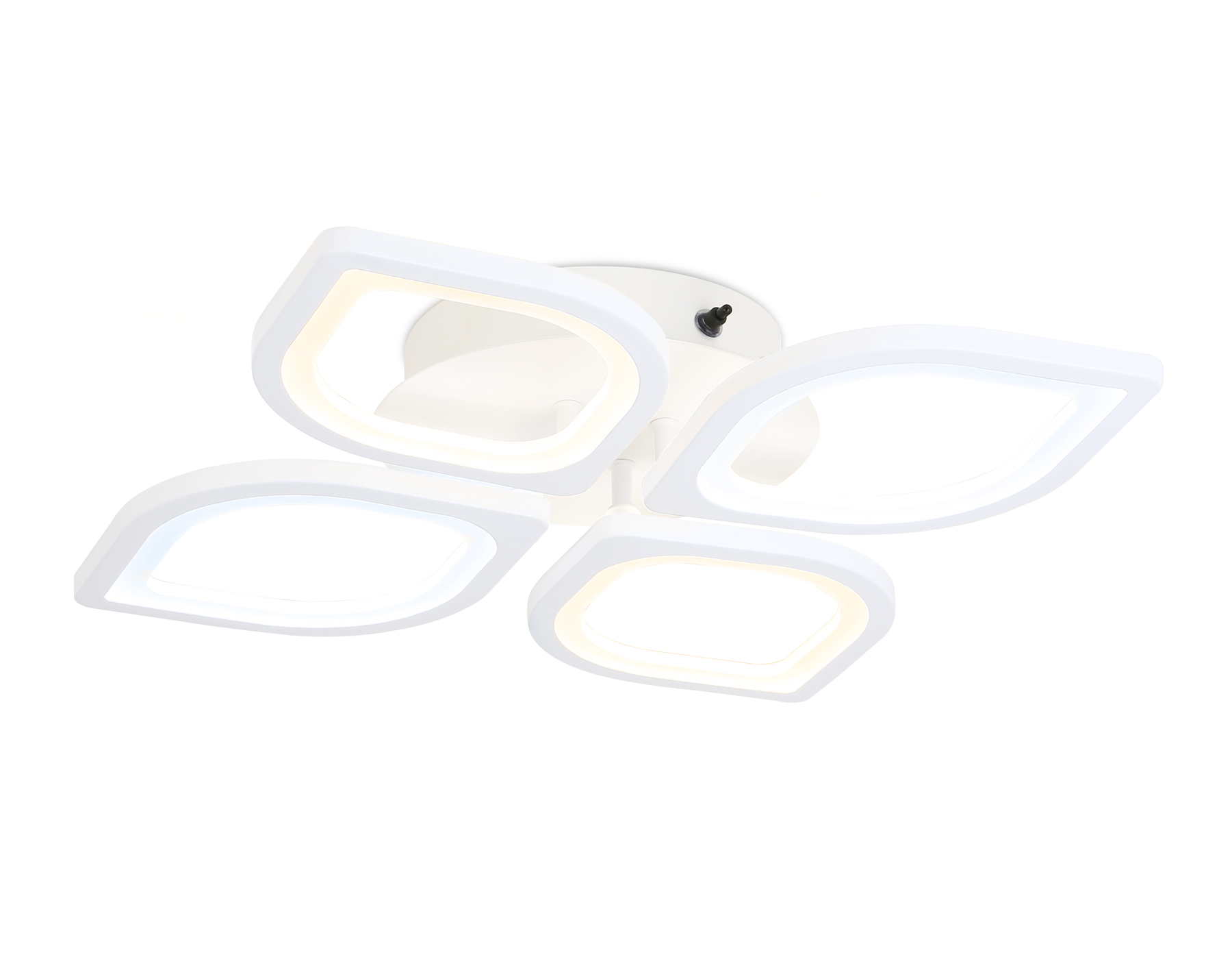 Потолочный светодиодный светильник с пультом Ambrella FA4488/4 WH белый 4200K/3000K+6400K/6400K+3000K 62W 500*500*150 (ПДУ ИК)