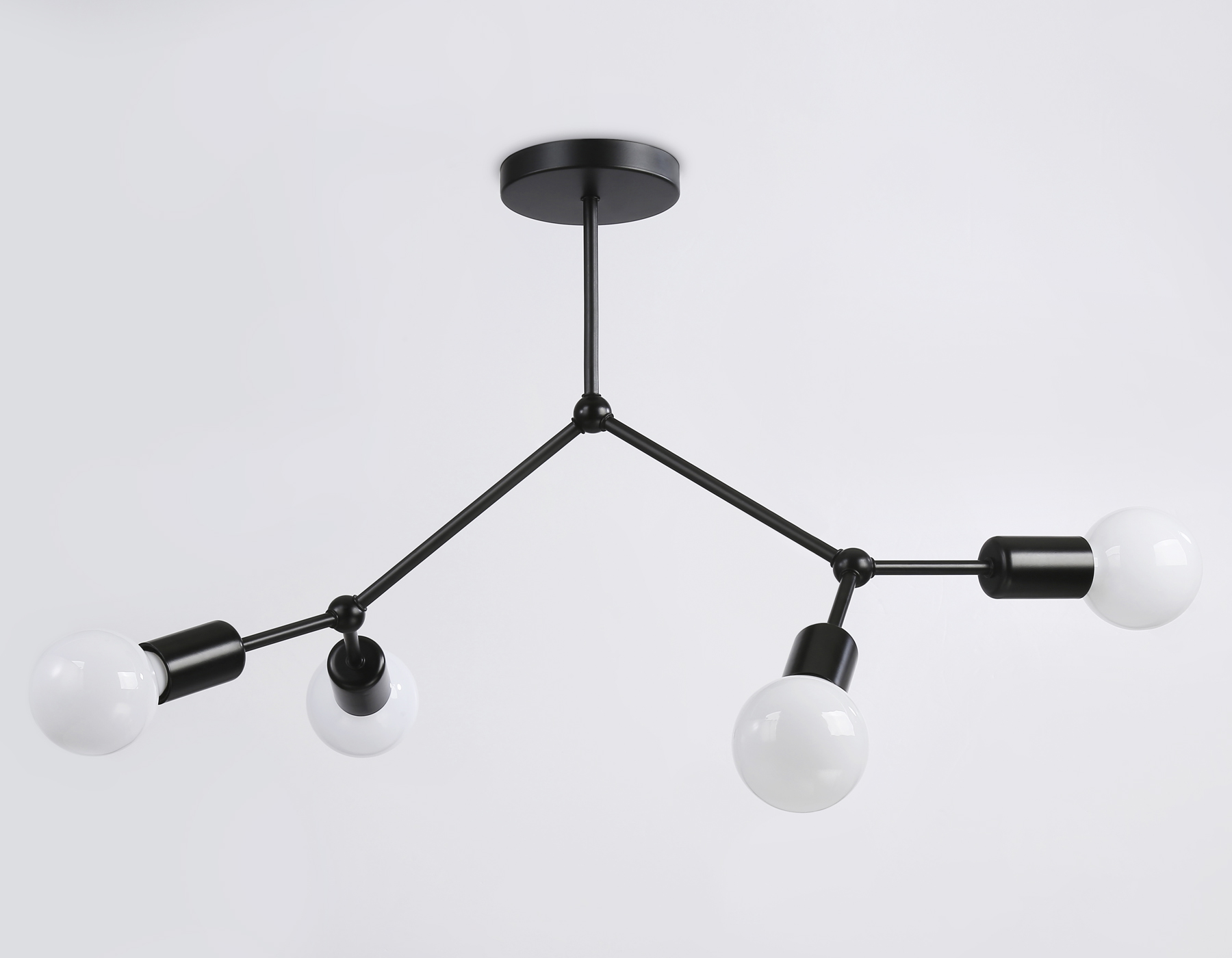 Потолочный светильник TR8033/4 BK черный E27*4 max 40W D670*440