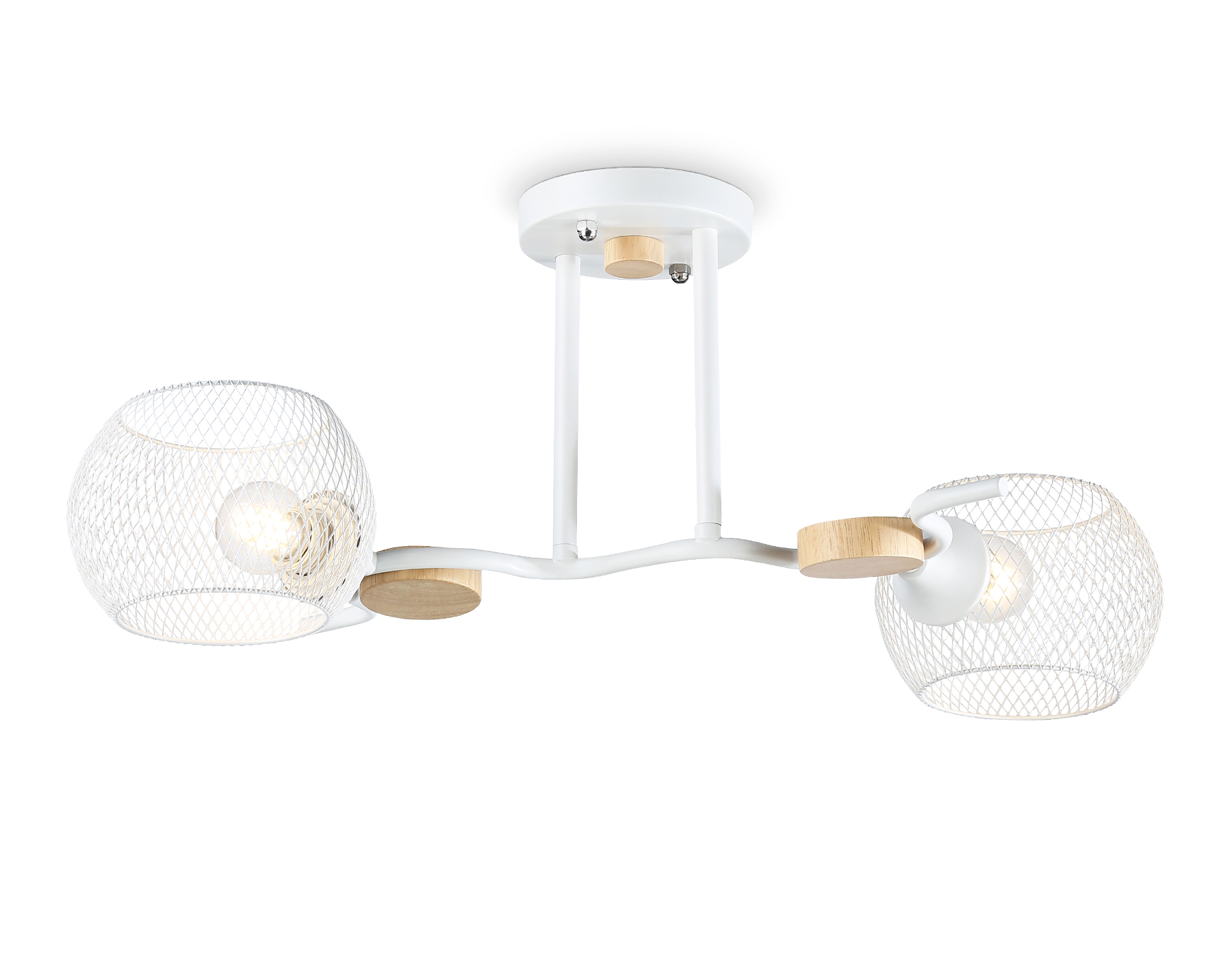 Светильник потолочный Ambrella TR80161/2 WH белый E27/2 max 40W 550*360*220 Светильник потолочный Ambrella TR80161/2 WH белый E27/2 max 40W 550*360*220