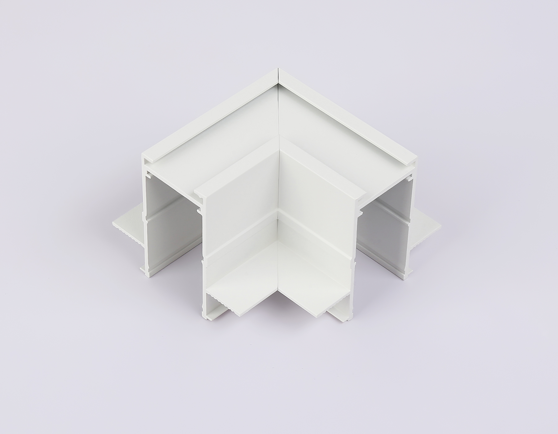 GL1039 WH белый коннектор угловой для встраиваемого магнитного шинопровода Magnetic 220V 80*80*47