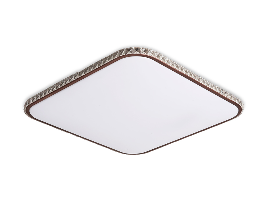 Потолочный светодиодный светильник Ambrella FF76 WH/CF белый/кофе 72W+30W (ПДУ ИК)