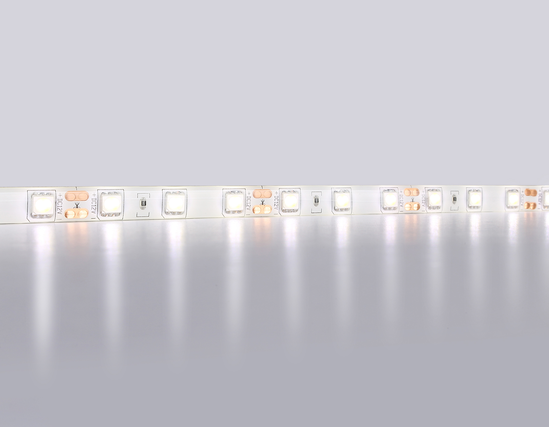 GS2102 5050 60Led/ 14.4W m/ 12V IP65 4500K/ 5000*10*2.87mm (2 конт.)