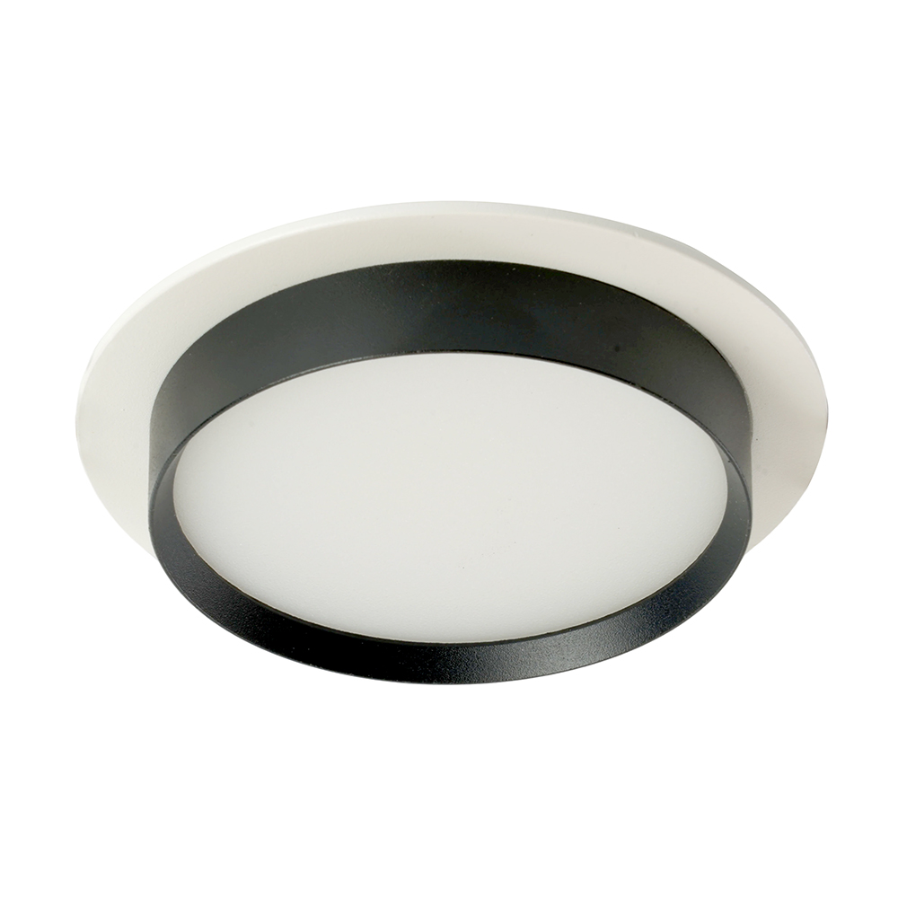 Светильник встраиваемый Feron DL507 потолочный GX53 белый + черный круг