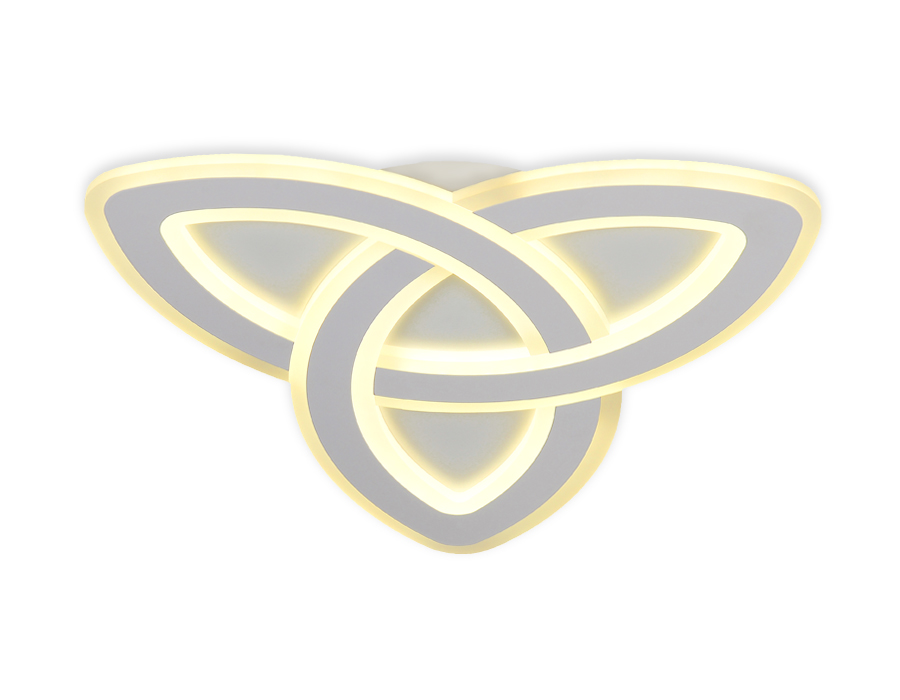 Потолочный светодиодный светильник с пультом Ambrella FA775 WH белый 92W 480*480*40 (ПДУ РАДИО 2.4)