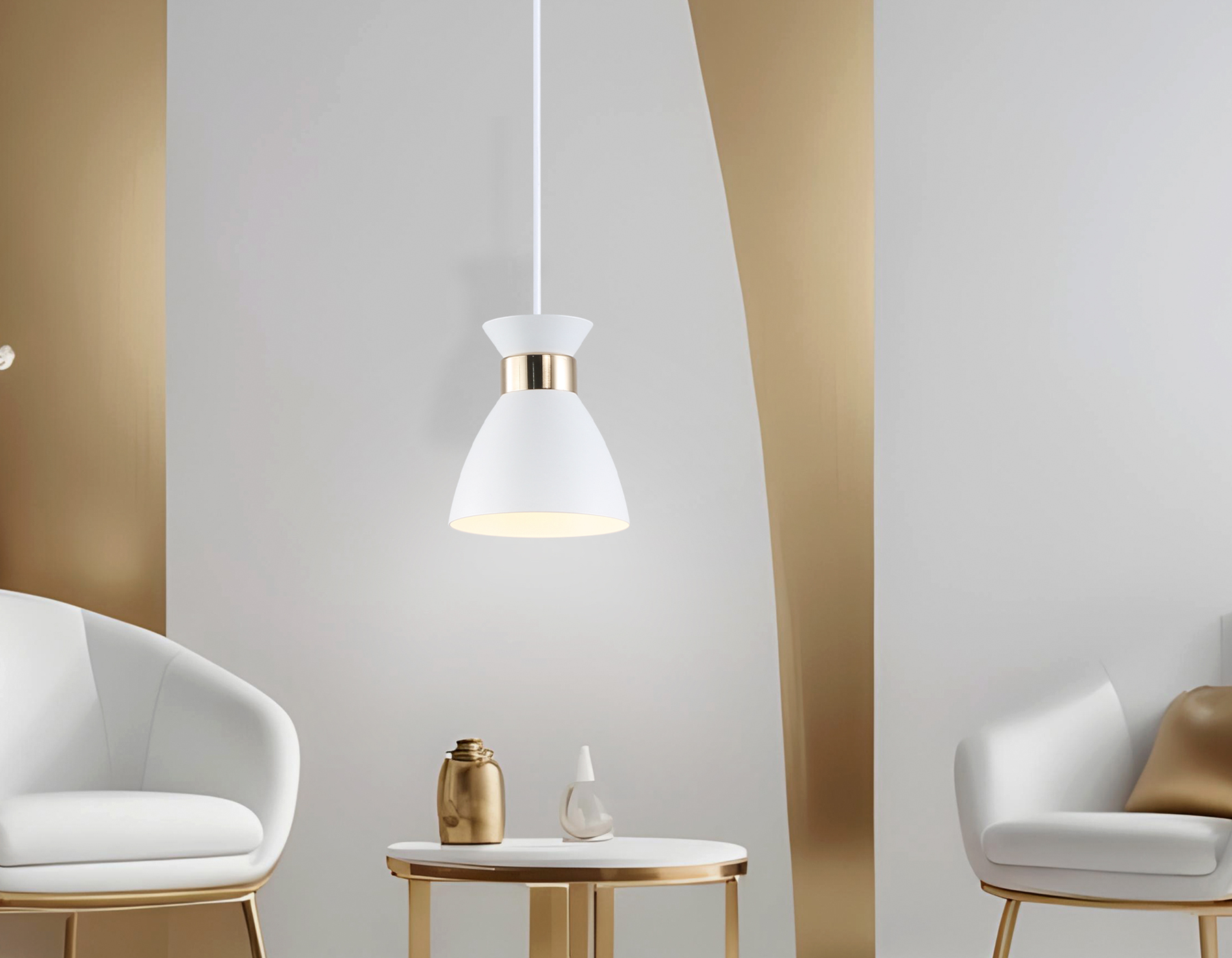 TR8465 WH/FGD белый/золото E27 max 60W D130*1000 TR8465 WH/FGD белый/золото E27 max 60W D130*1000