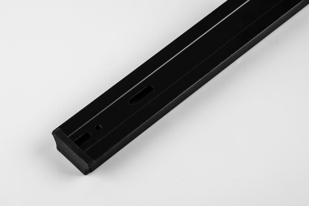 Шинопровод для трековых светильников, черный, 1м,  в наборе токовод, заглушка, крепление, CAB1000