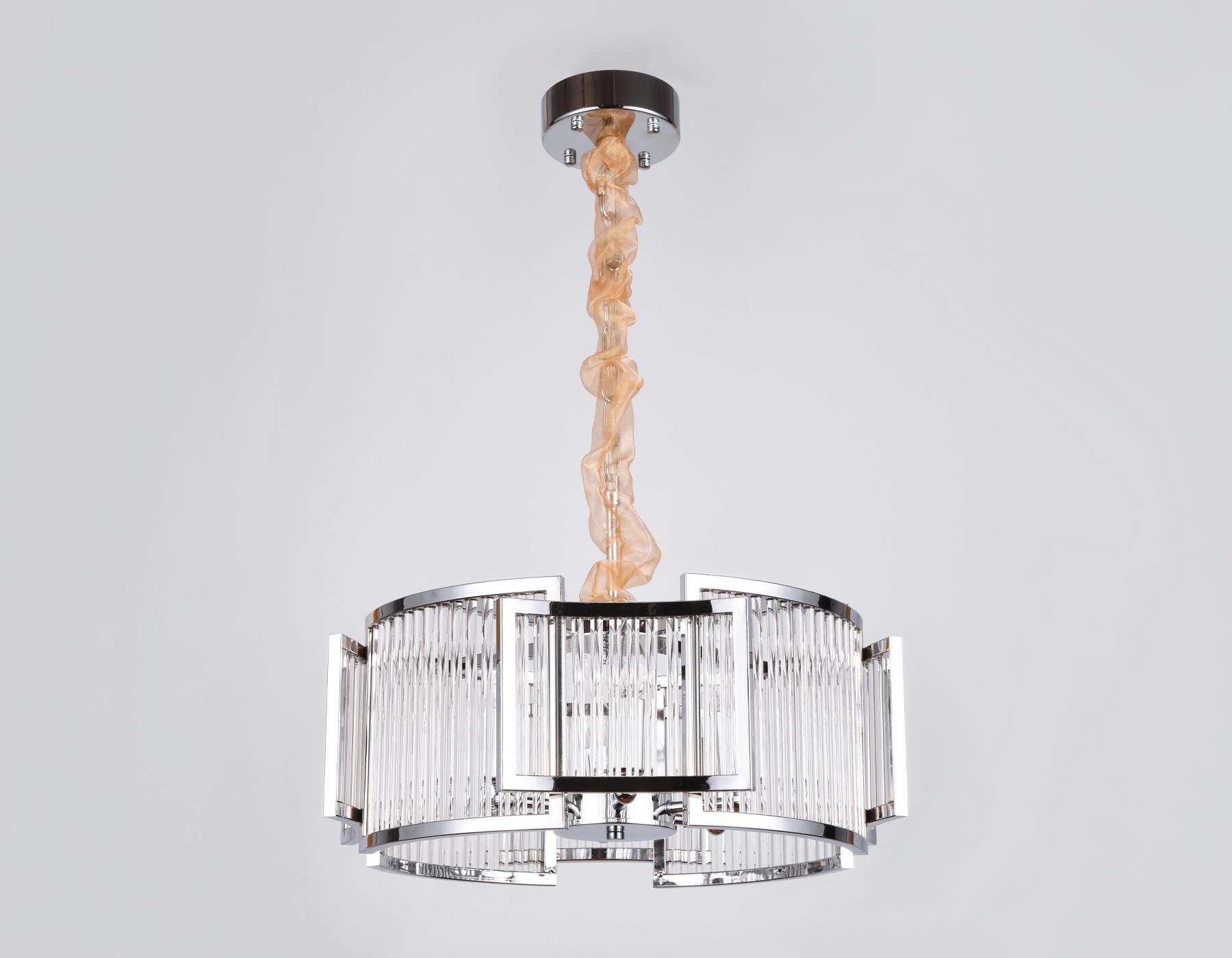 Подвесная люстра с хрусталем Ambrella TR5366/6 CH/CL хром/прозрачный E14/6 max 40W D500*653