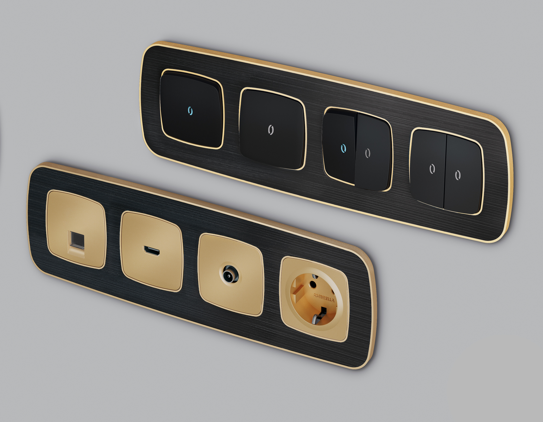 OF640541 Рамка OMEGA Coint (Черный Стекло органическое/Шампань) 1-ая