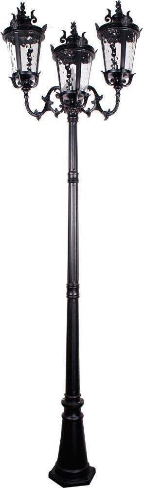 Светильник садово-парковый Feron PL4009 столб круглый 3*60W 230V E27, черный Светильник садово-парковый Feron PL4009 столб круглый 3*60W 230V E27, черный