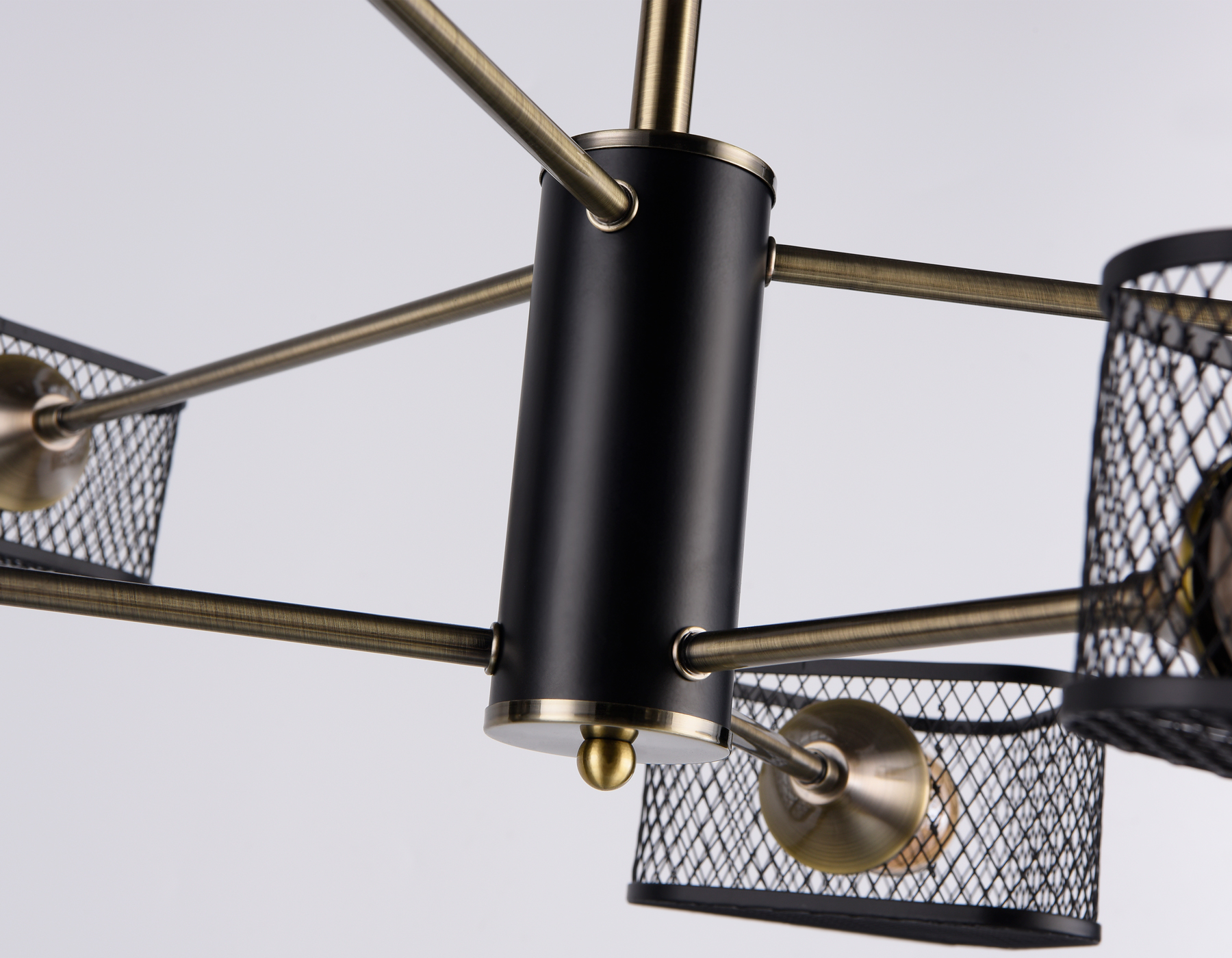 Светильник подвесной Ambrella TR80172/6 SB/BK бронза/черный E27/6 max 40W D950*375