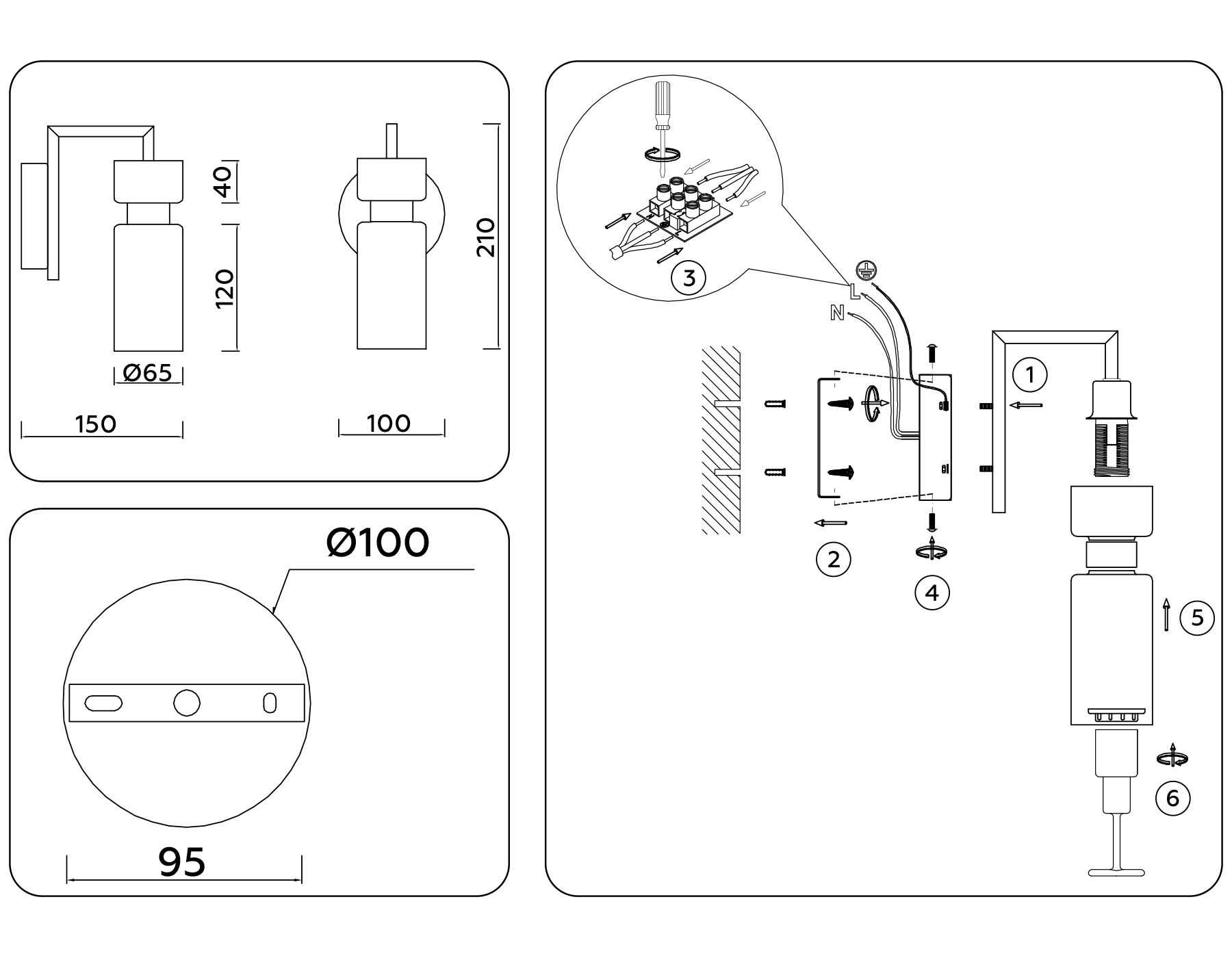 LH56130 BS/FR латунь/белый матовый E14 max 40W 150*100*210 LH56130 BS/FR латунь/белый матовый E14 max 40W 150*100*210