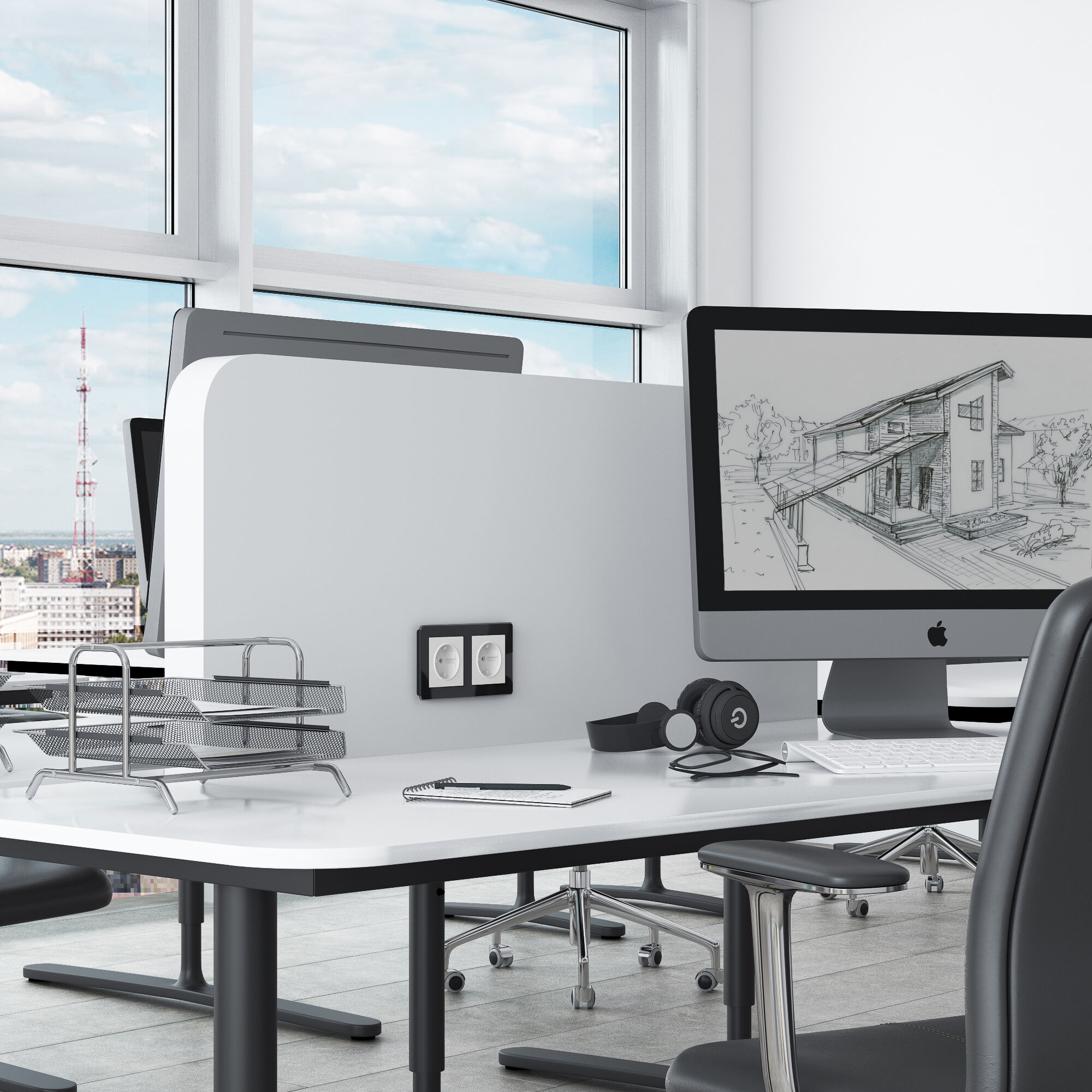 Рамка на 2 поста Acrylic Werkel (черный) W0022708