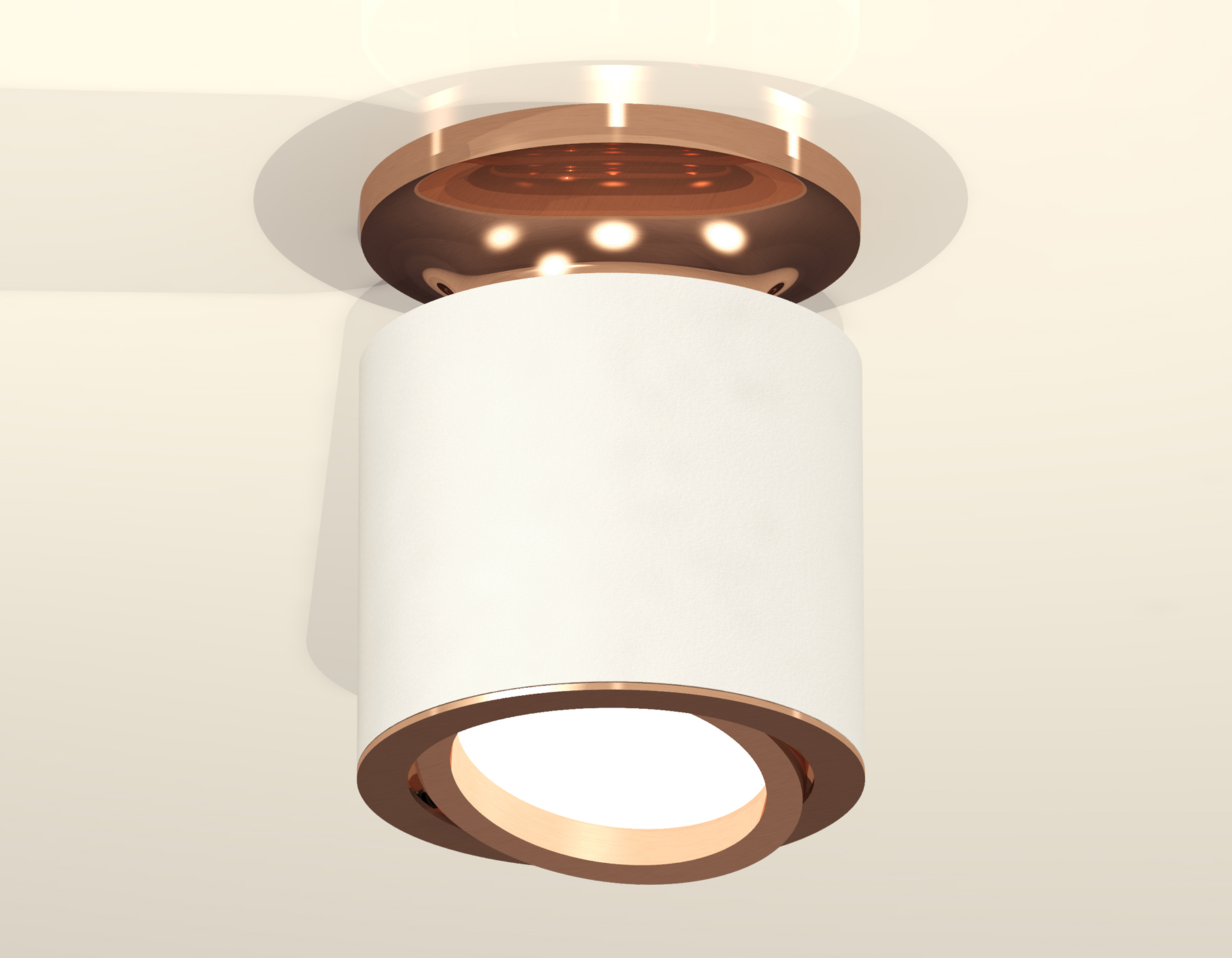 Накладной поворотный светильник XS7401140 SWH/PPG белый песок/золото розовое полированное MR16 GU5.3 (N7930, C7401, N7005)