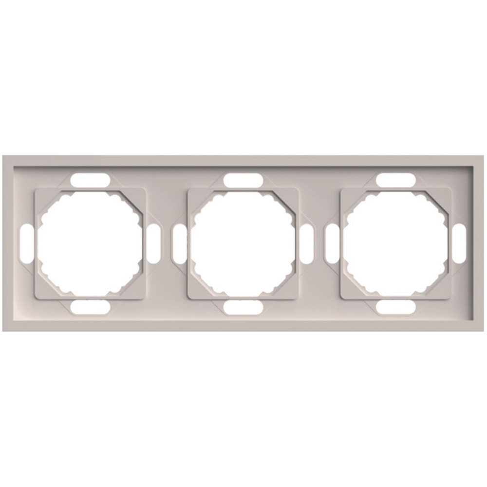 Рамка STEKKER, PFR00-5003-08 3-местная, серия Эмили, кашемир, soft touch