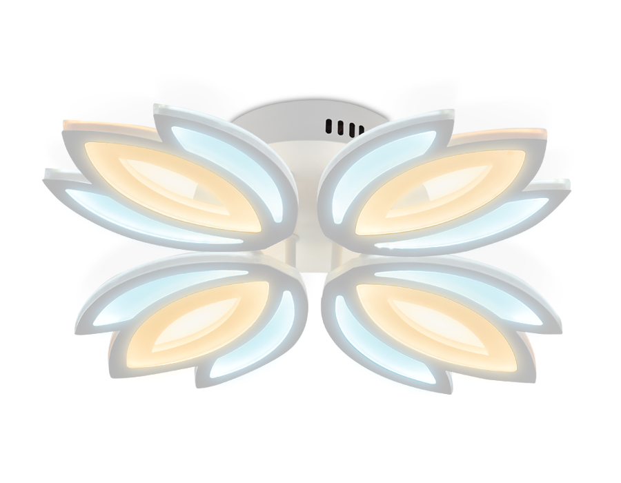 Потолочный светодиодный светильник Ambrella FA455/4 WH белый 80W 3000K/6400K 530*530*90 (Без ПДУ)