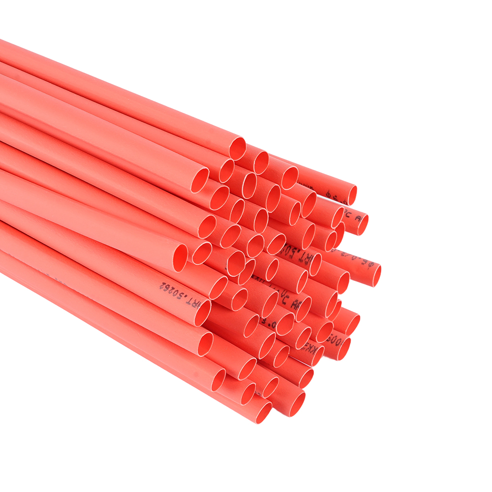 Термоусадочная трубка STEKKER 6,0/3,0 мм, длина 100 см., усадка 2:1, красный HST-630-100RD