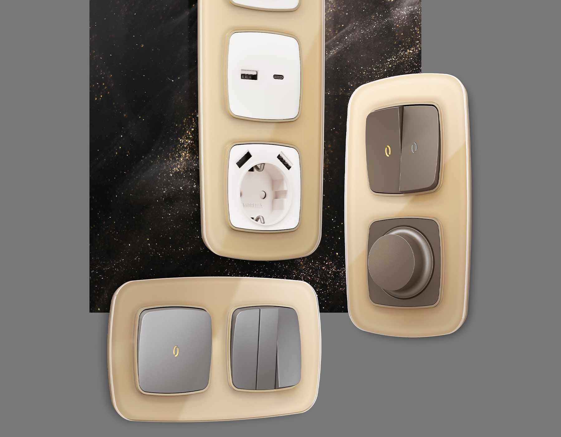 OF320604 Рамка OMEGA Radian (Шампань Стекло органическое) 4-ая