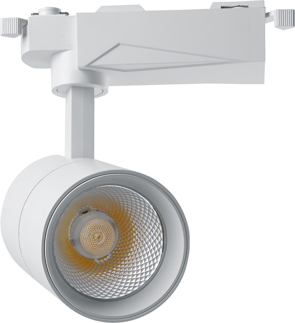Светодиодный светильник Feron AL103 трековый однофазный на шинопровод 30W 4000K, 35 градусов, белый Светодиодный светильник Feron AL103 трековый однофазный на шинопровод 30W 4000K, 35 градусов, белый