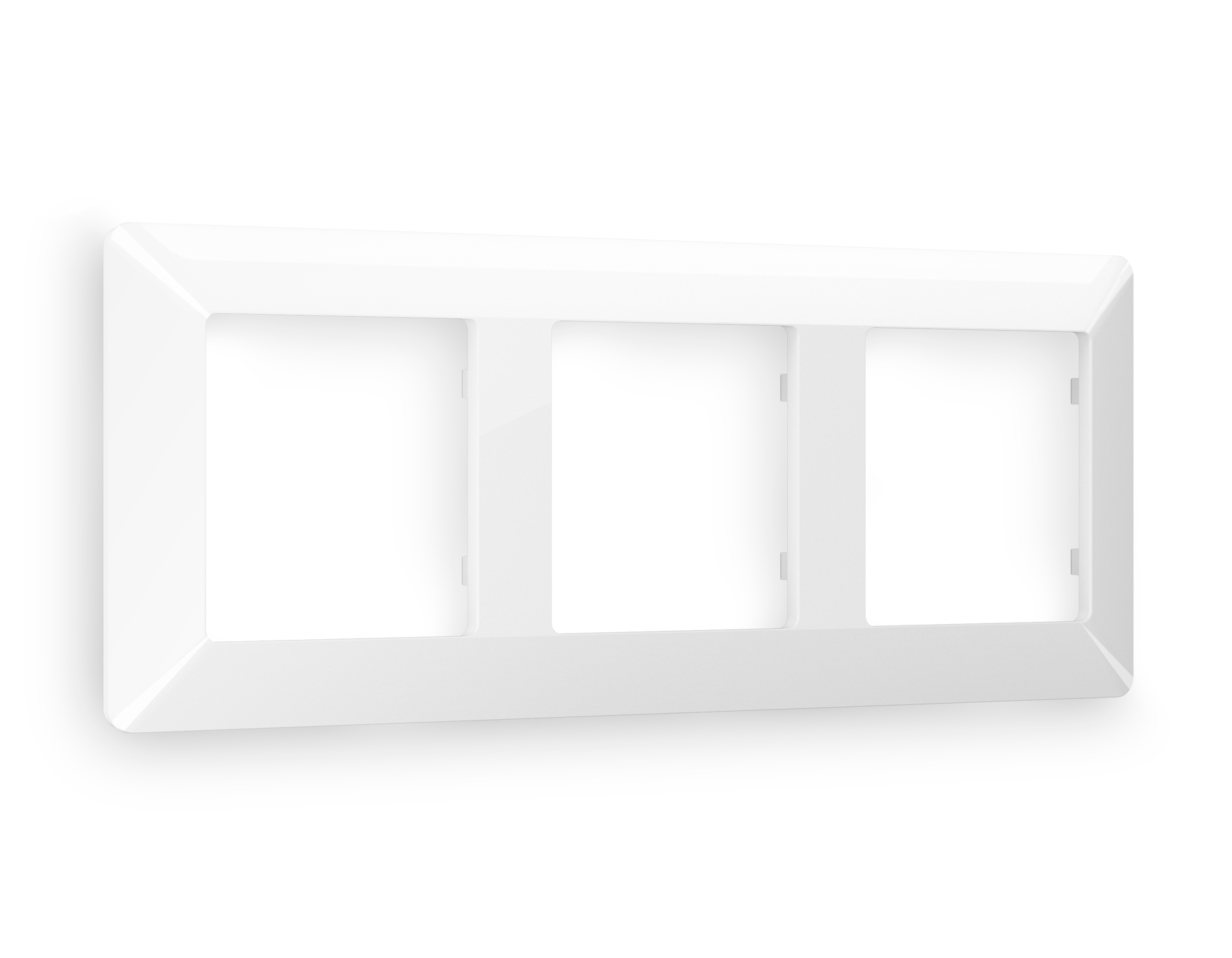 AF110103 Рамка ALFA Line (Белый глянец) 3-ая