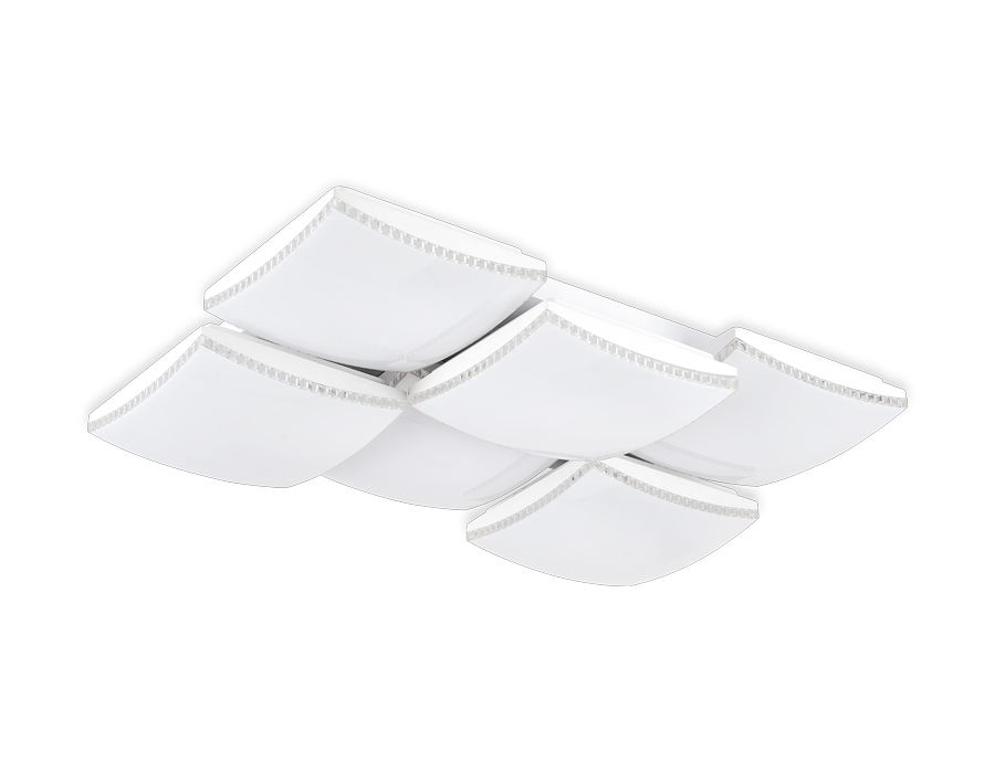 Потолочный светодиодный светильник с пультом Ambrella FP2326 WH белый 216W 810*540*145 (ПДУ РАДИО 2.4)
