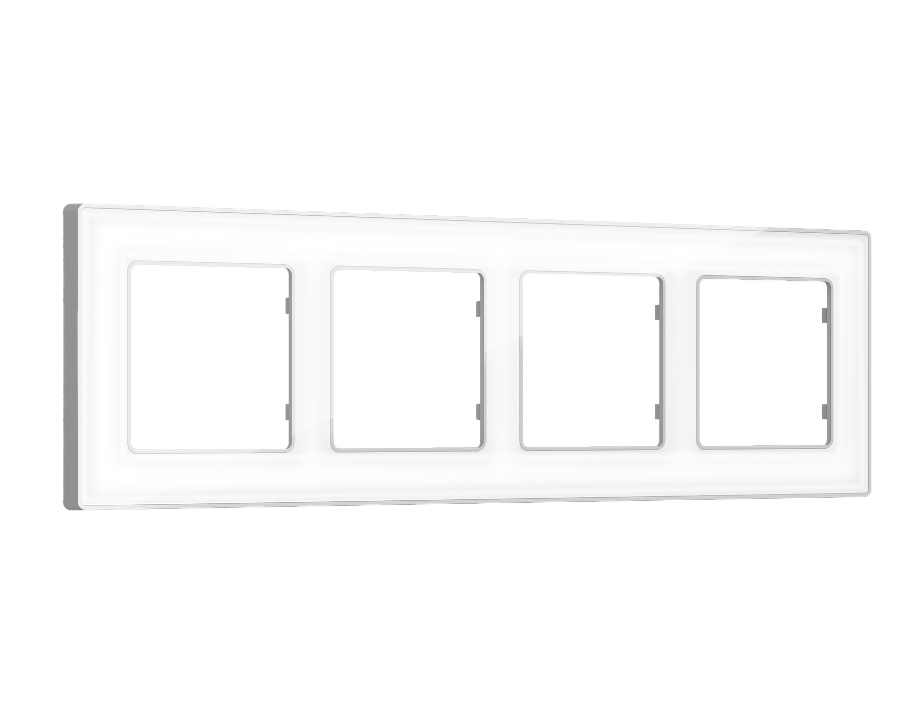 AF580134 Рамка ALFA Arctic (Белый Стекло органическое/Серебро) 4-ая