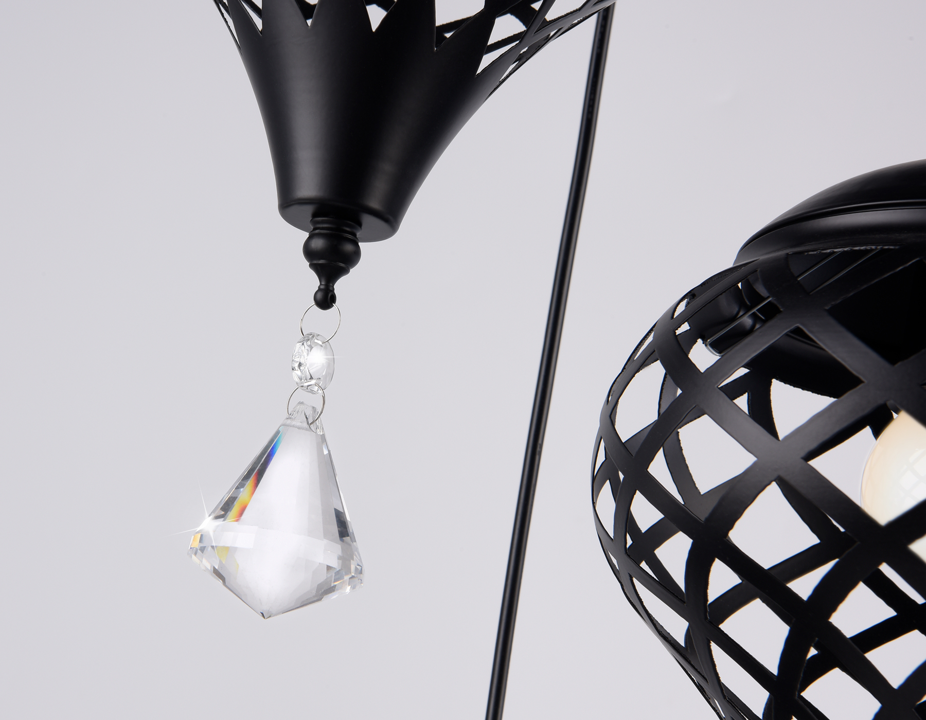 Светильник подвесной Ambrella TR8444/3 BK черный E27/3 max 40W D350*800