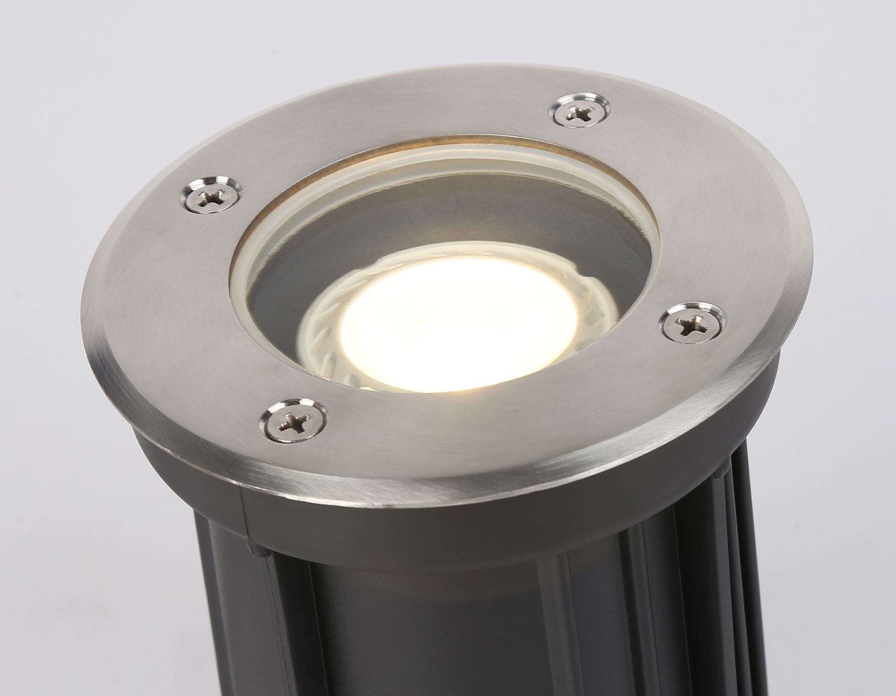 Уличный светильник в грунт ST6511 BK черный IP67 GU10 max 35W D108*135