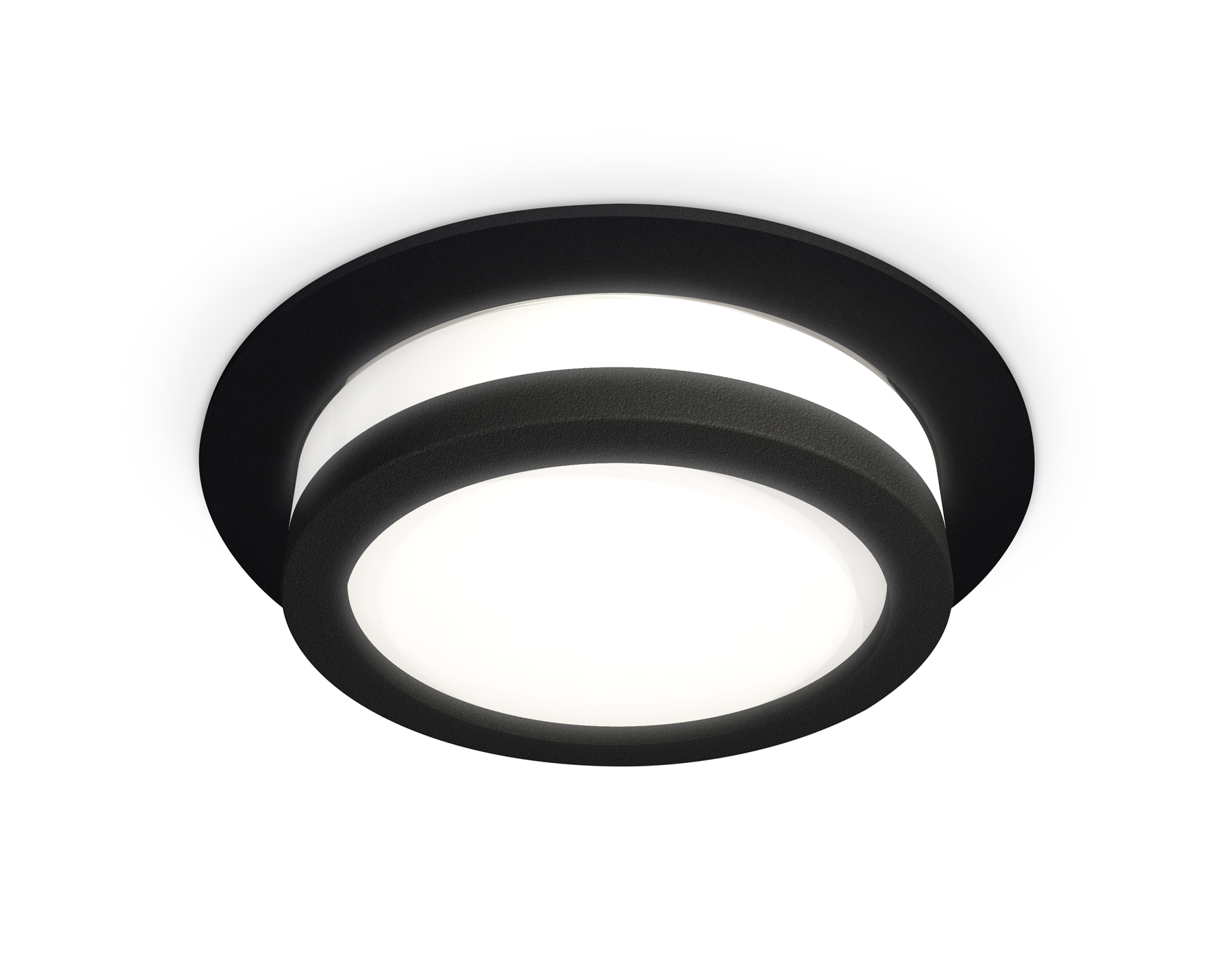 Встраиваемый светильник XC8051017 SBK/FR черный песок/белый матовый GX53 (C8051, N8415)