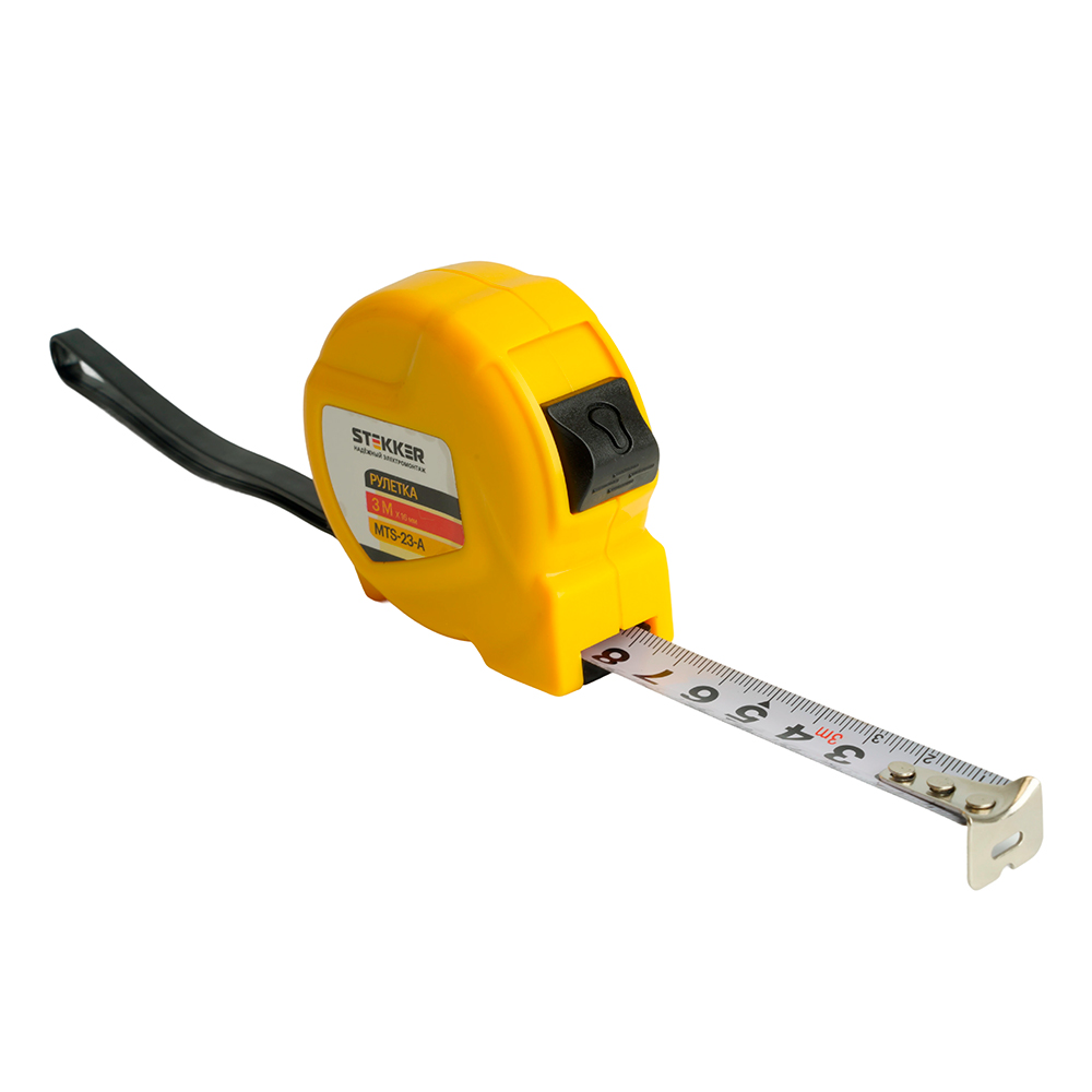 Рулетка, 3 м х 16 мм, II класс точности, пластик MTS-23-А