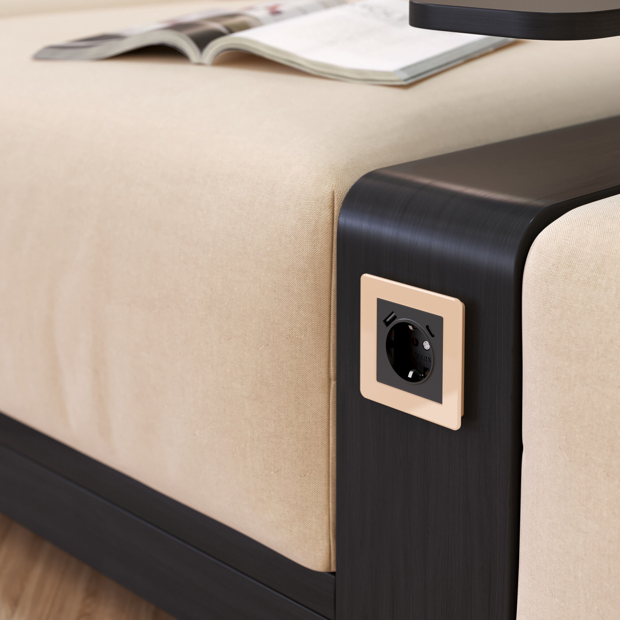 Рамка на 1 пост Acrylic Werkel (айвори) W0012743