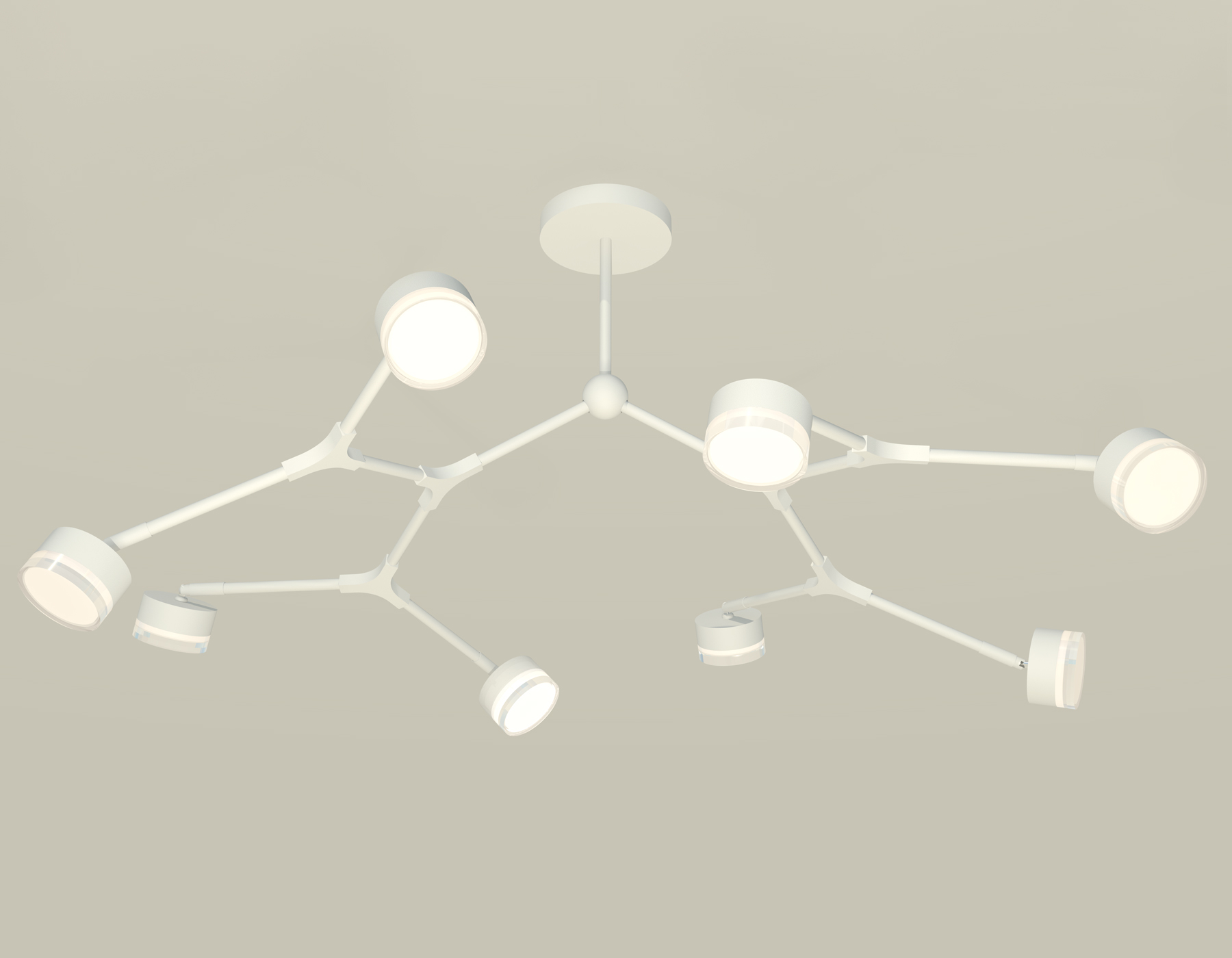 Подвесной светильтник Ambrella XB9059250/8 SWH/FR/CL белый песок/белый матовый/прозрачный GX53 (C9059, N8399)