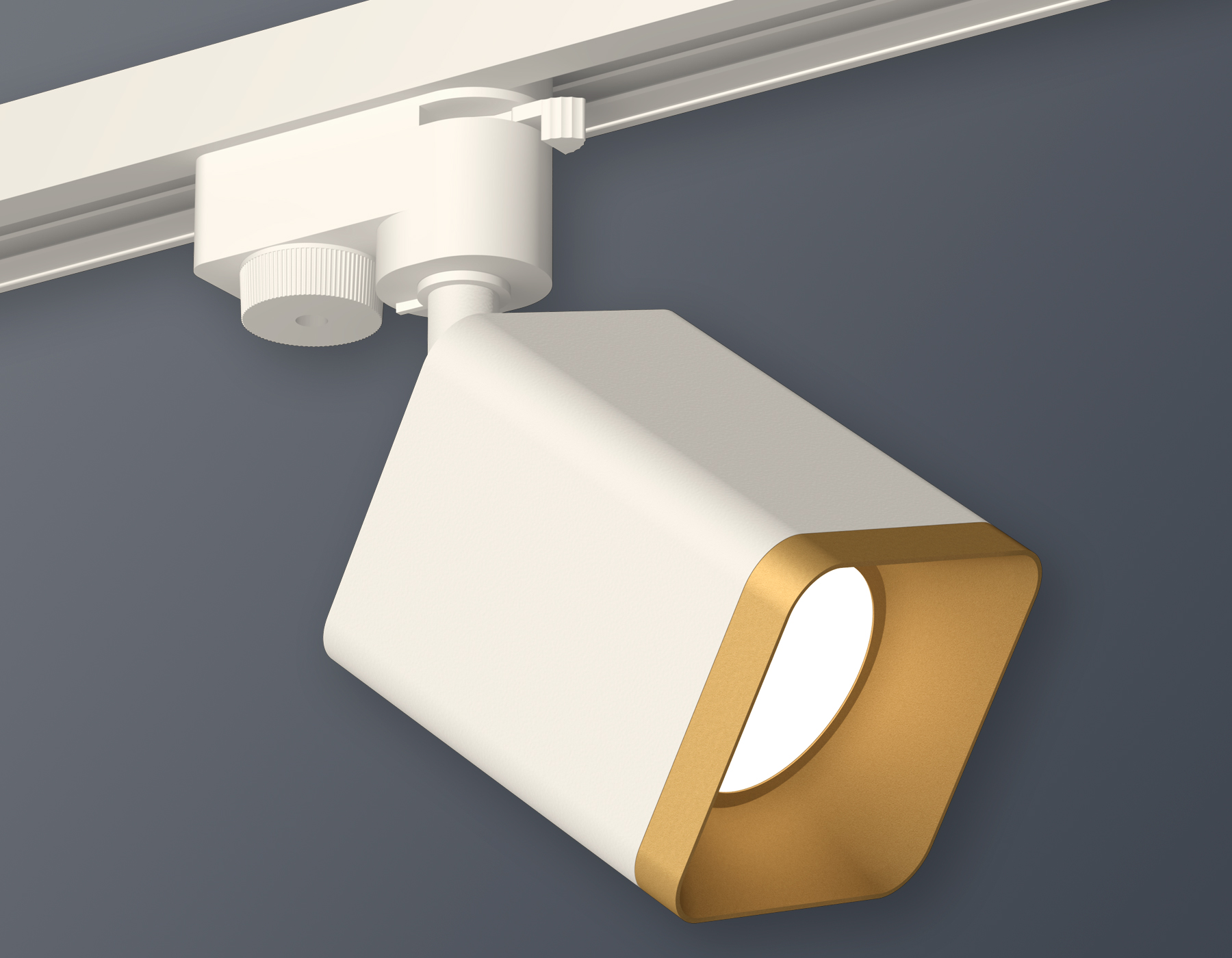 Комплект трекового светильника Ambrella XT7812003 SWH/SGD белый песок/золото песок MR16 GU5.3 (A2520, C7812, N7704)