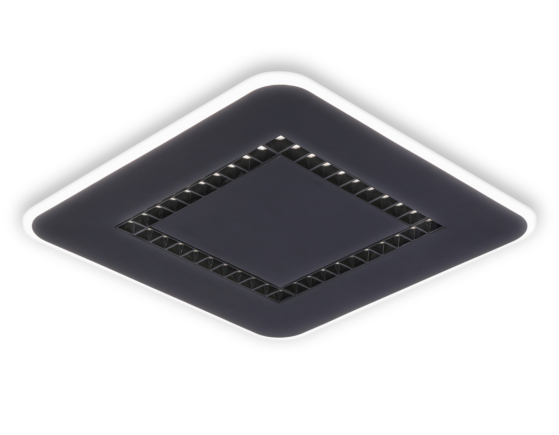 Потолочный светильник Ambrella FL51419 BK черный 3000K/4200K/6400K 68W 488*488*40 (ПДУ ИК)