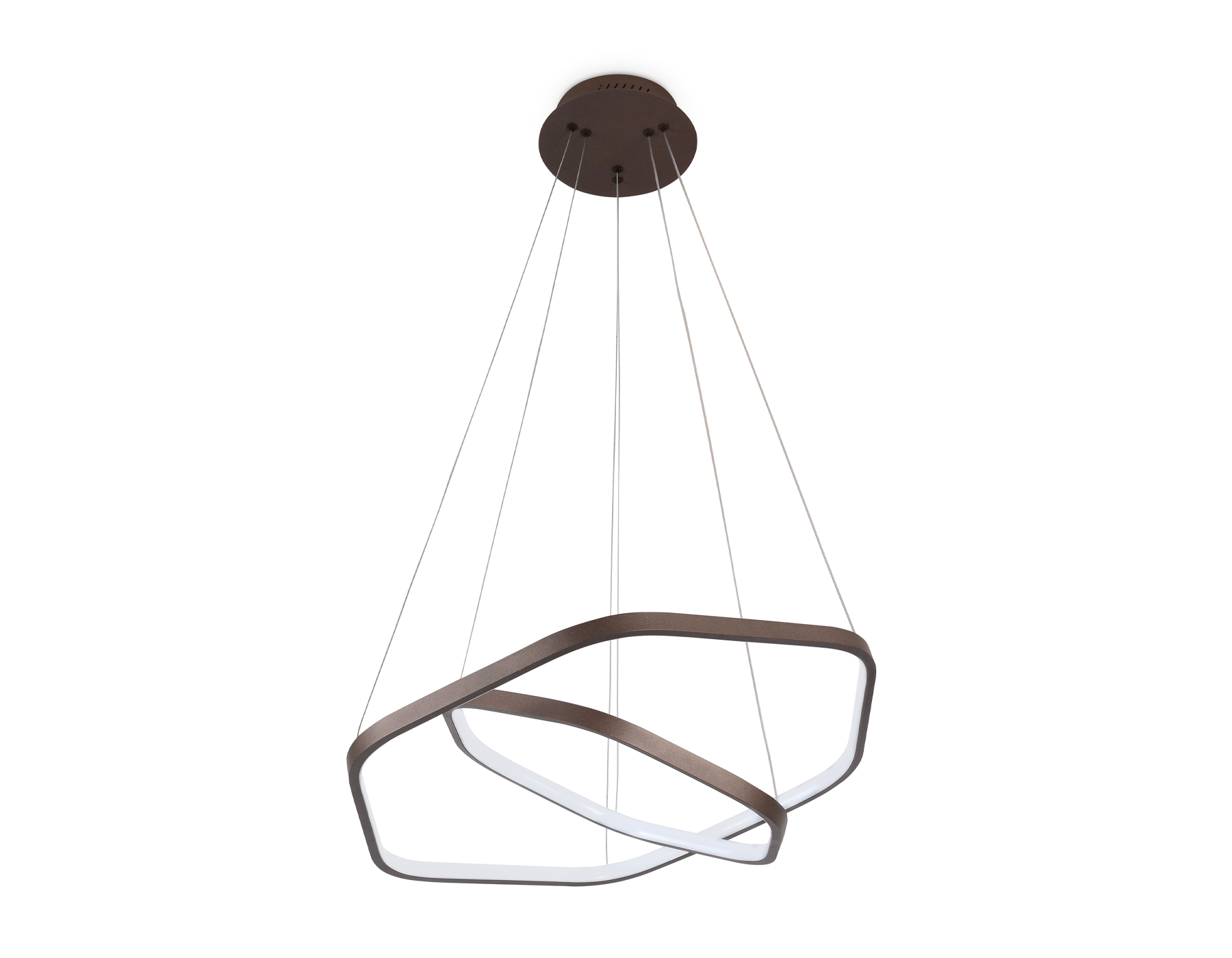 Подвесной светодиодный светильник Ambrella FL361/2 CF кофе 48W 4200K D400/600*1200 (без ПДУ)