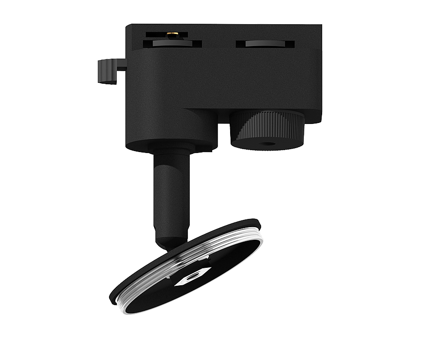 Крепеж трековый поворотный Ambrella для корпуса светильника с диаметром отверстия D60mm A2521 SBK черный песок D60*H90mm Out85mm