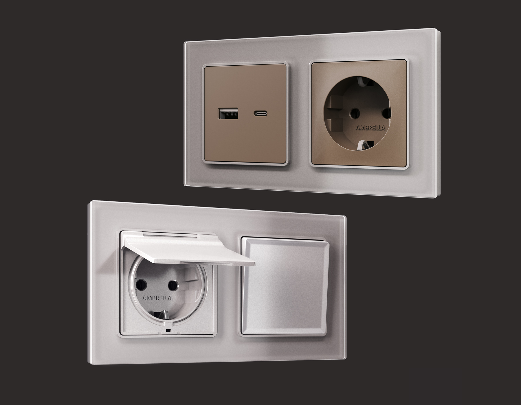 AF330505 Рамка ALFA Platos (Сталь Стекло органическое) 5-ая