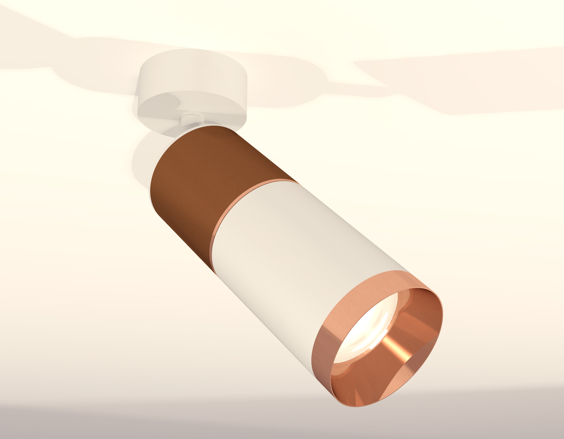 Спот поворотный XM6312015 SWH/SCF/PPG белый песок/кофе песок/золото розовое полированное MR16 GU5.3