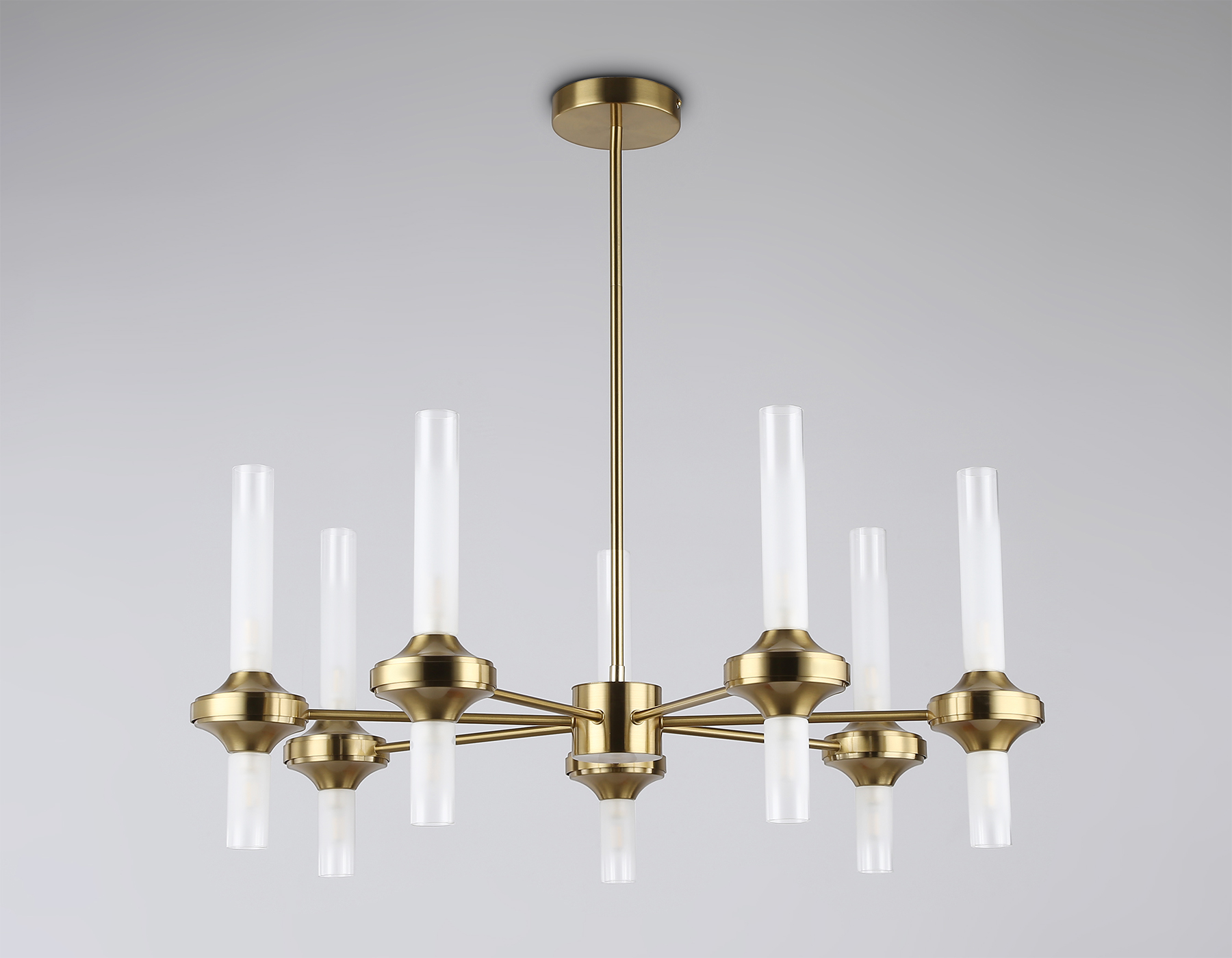 LH55360/14 BS/CL латунь/прозрачный G9/14 max 30W D750*690